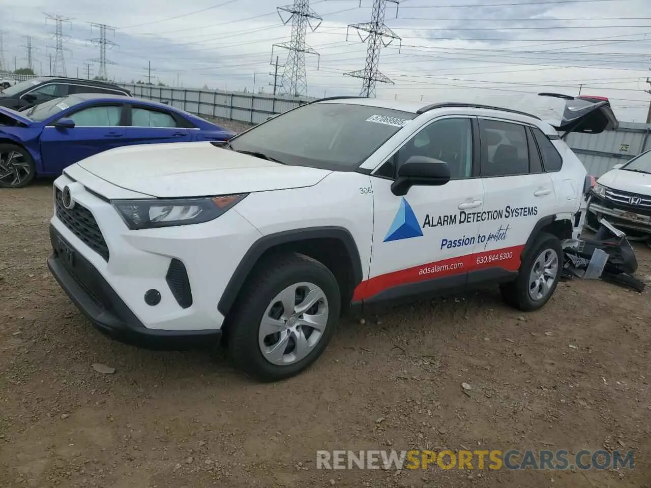1 Фотография поврежденного автомобиля 2T3F1RFVXMC223647 TOYOTA RAV4 2021