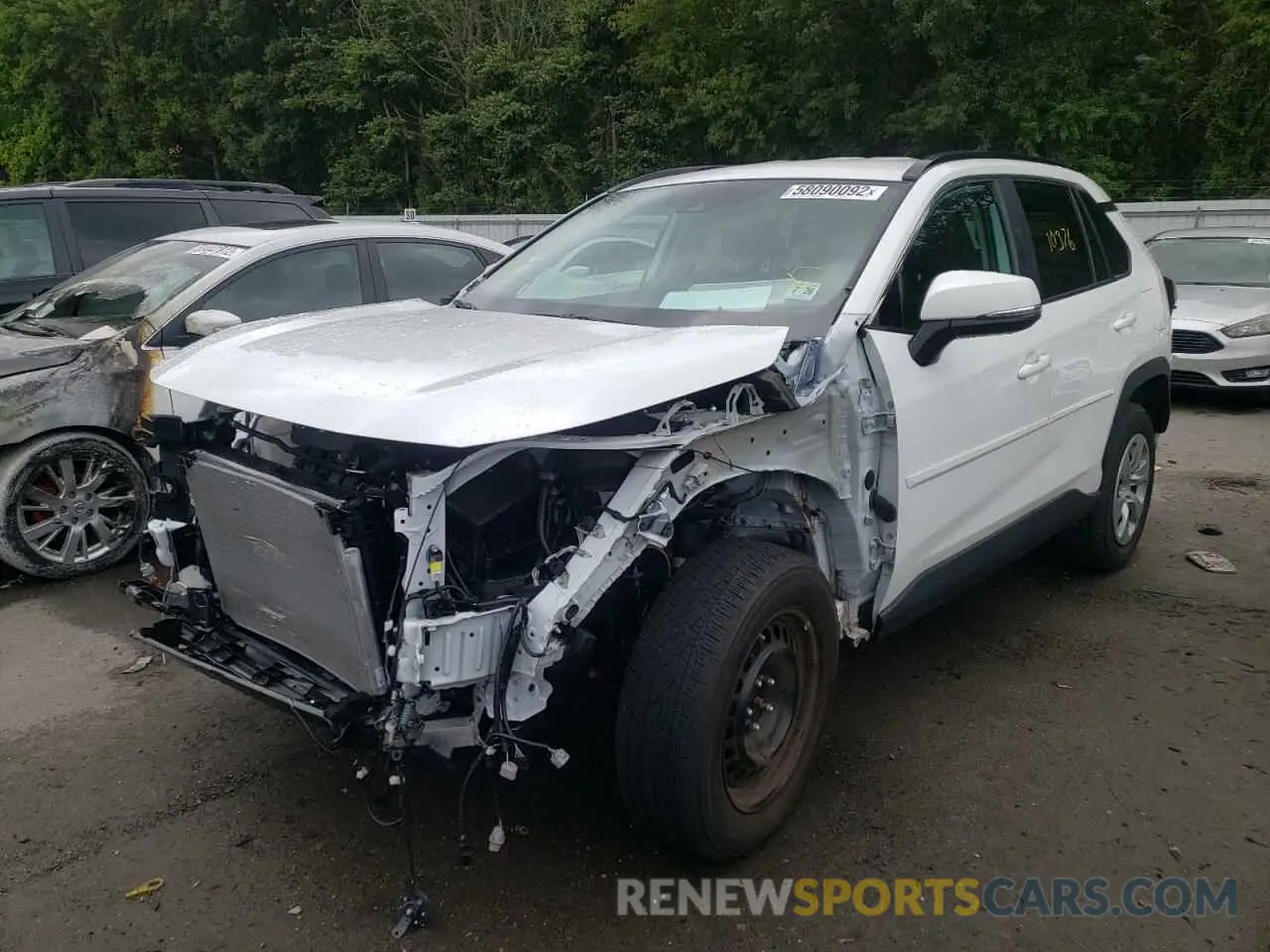 2 Фотография поврежденного автомобиля 2T3G1RFV5MW216169 TOYOTA RAV4 2021