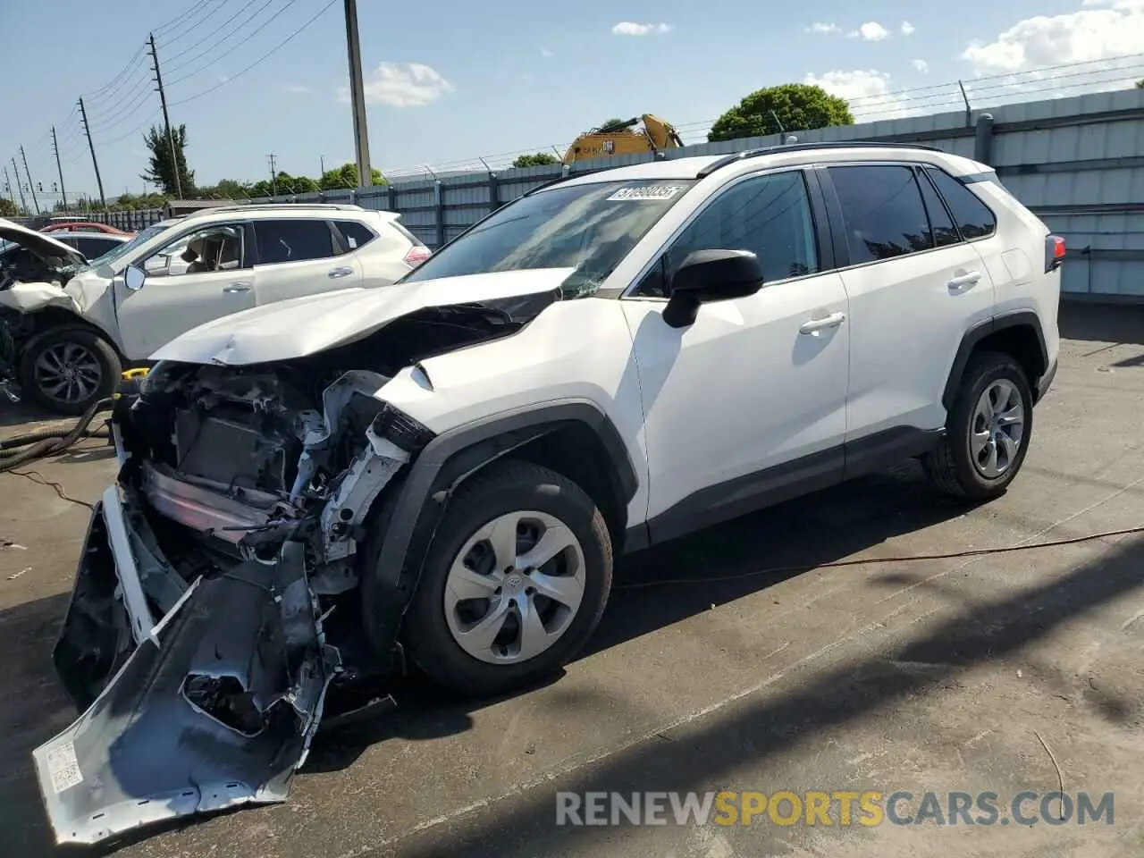 1 Photograph of a damaged car 2T3H1RFV4MC155175 TOYOTA RAV4 2021