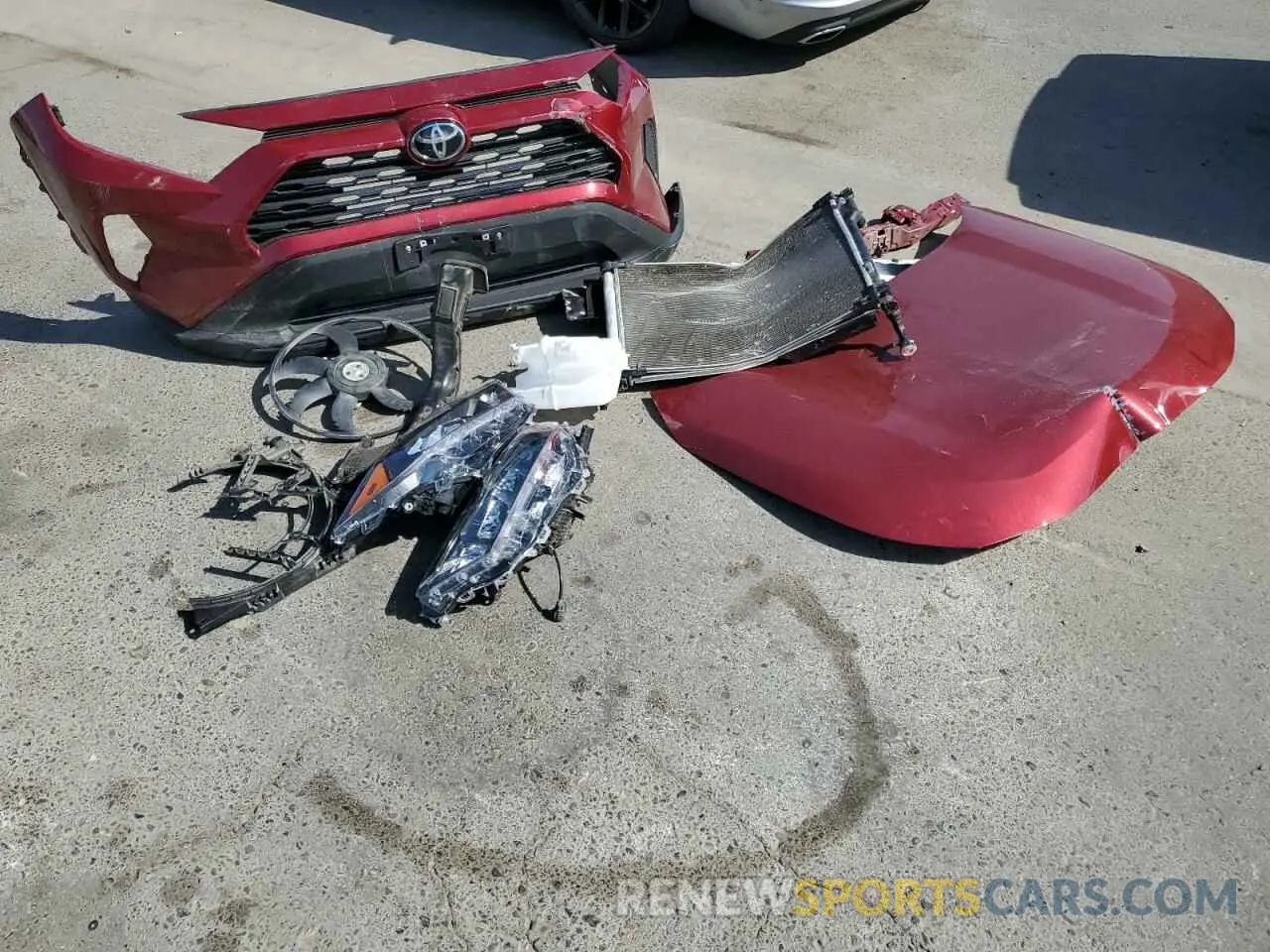 13 Фотография поврежденного автомобиля 2T3H1RFV4MW131084 TOYOTA RAV4 2021