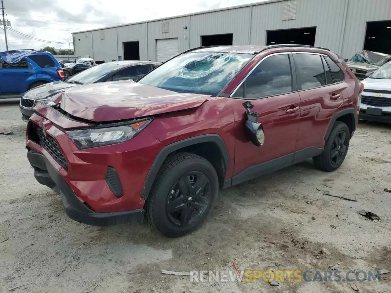 1 Photograph of a damaged car 2T3H1RFV4MW134339 TOYOTA RAV4 2021