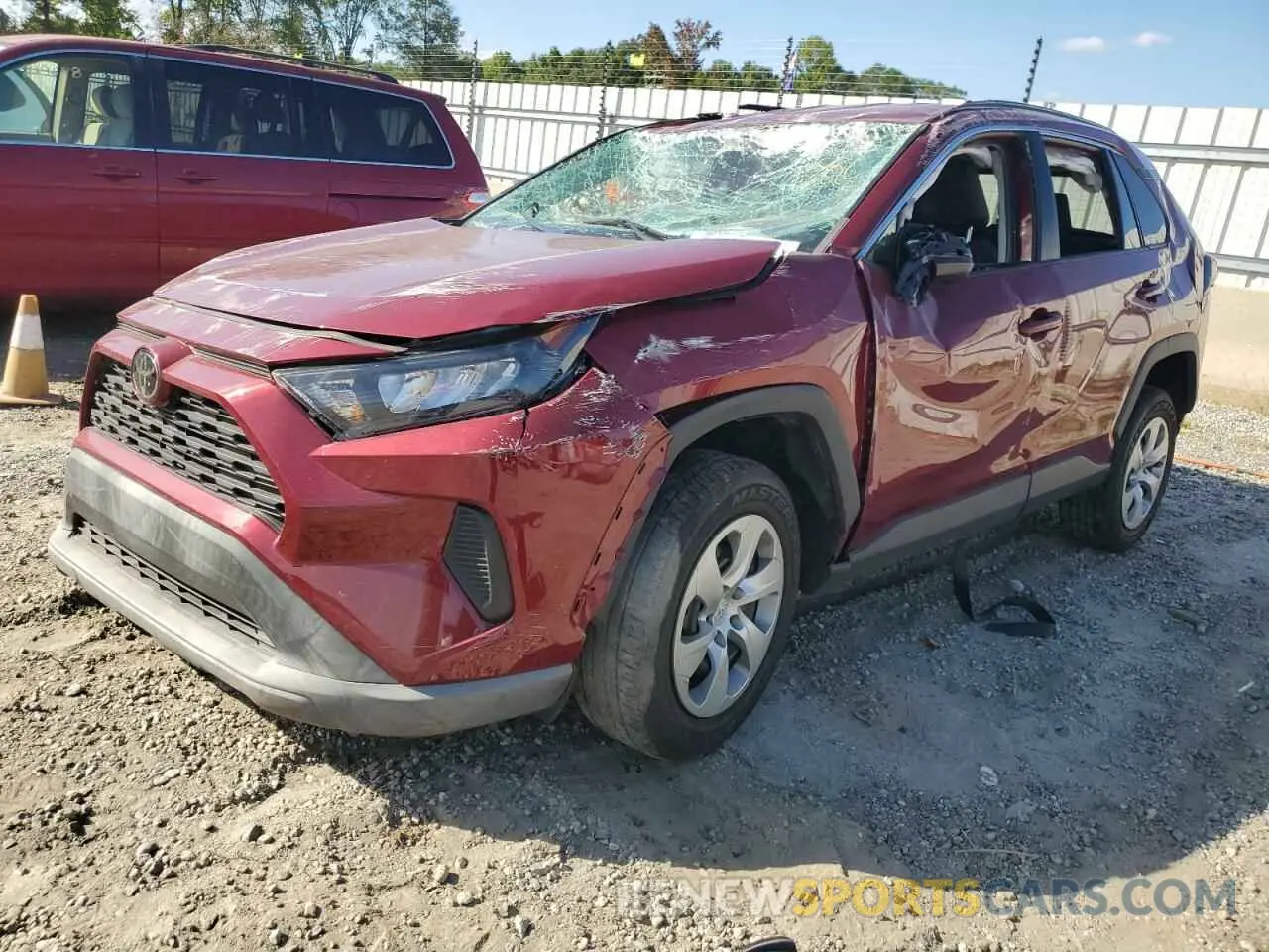 1 Photograph of a damaged car 2T3H1RFVXMW148827 TOYOTA RAV4 2021