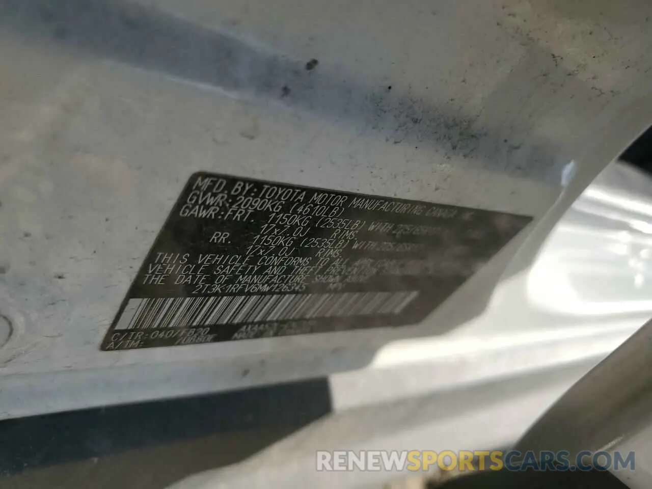 15 Фотография поврежденного автомобиля 2T3K1RFV6MW126345 TOYOTA RAV4 2021