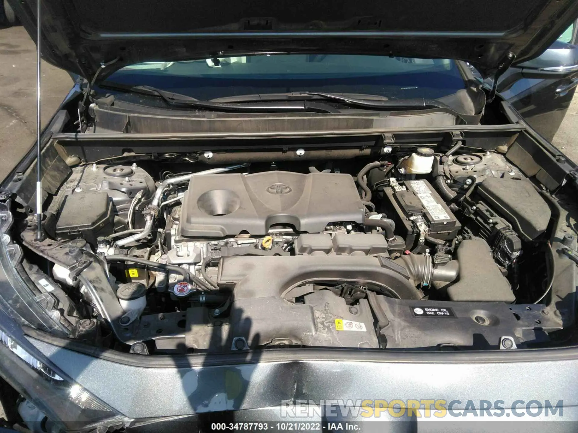 10 Фотография поврежденного автомобиля 2T3K1RFV7MC104727 TOYOTA RAV4 2021