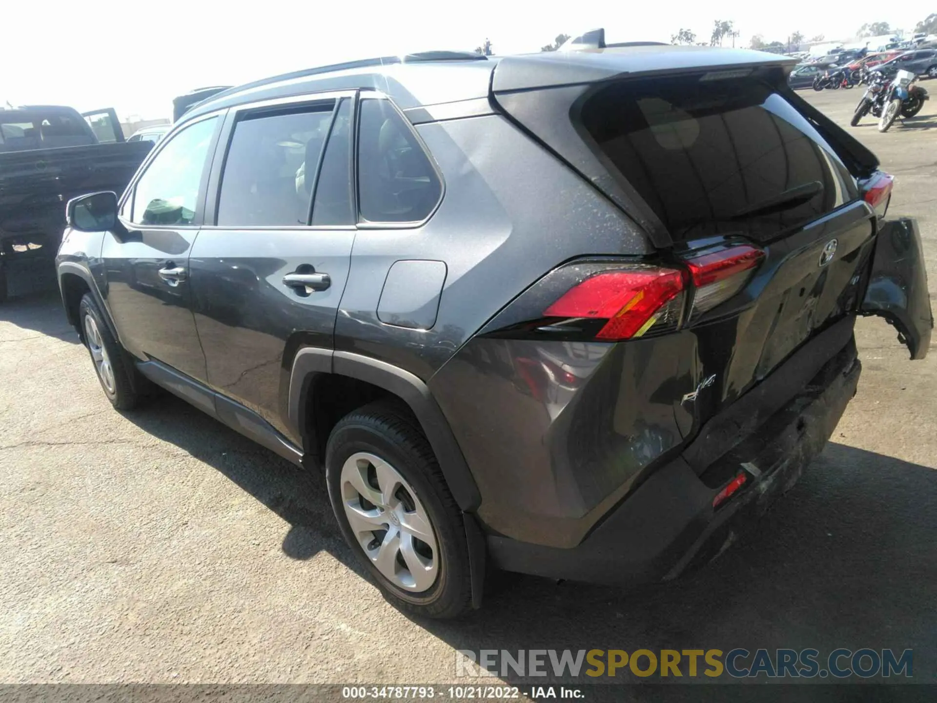 3 Фотография поврежденного автомобиля 2T3K1RFV7MC104727 TOYOTA RAV4 2021