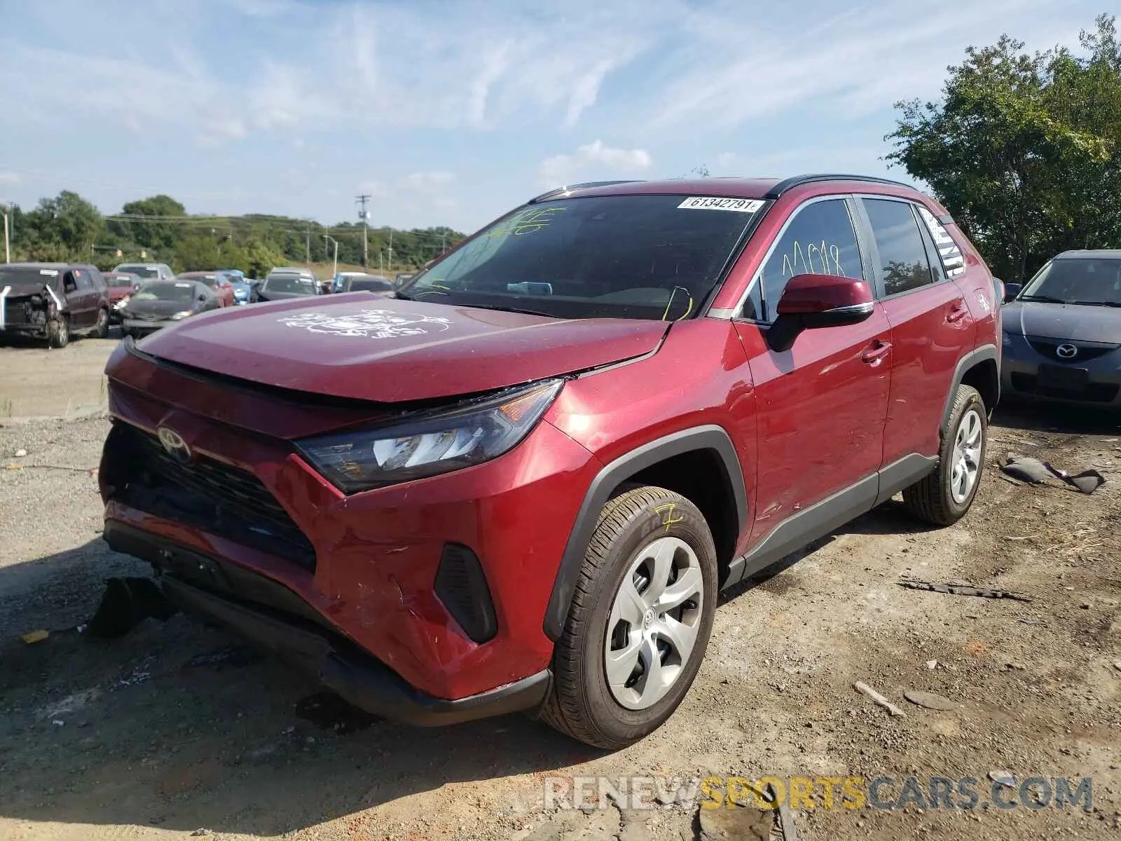 2 Photograph of a damaged car 2T3K1RFVXMW142824 TOYOTA RAV4 2021