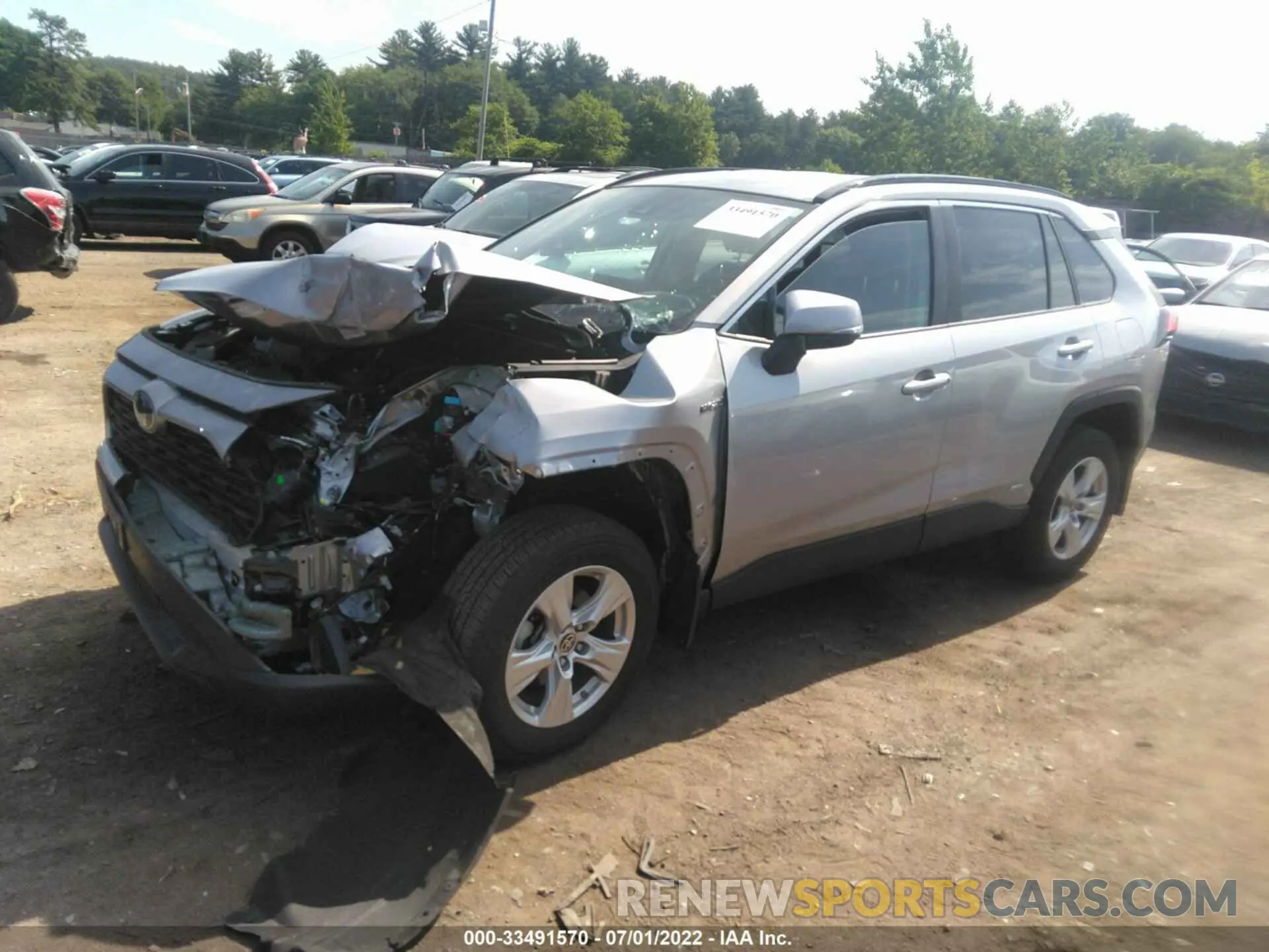 2 Photograph of a damaged car 2T3MWRFV3MW115331 TOYOTA RAV4 2021