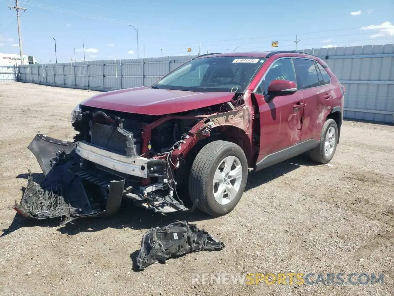 2 Фотография поврежденного автомобиля 2T3P1RFV2MW151457 TOYOTA RAV4 2021
