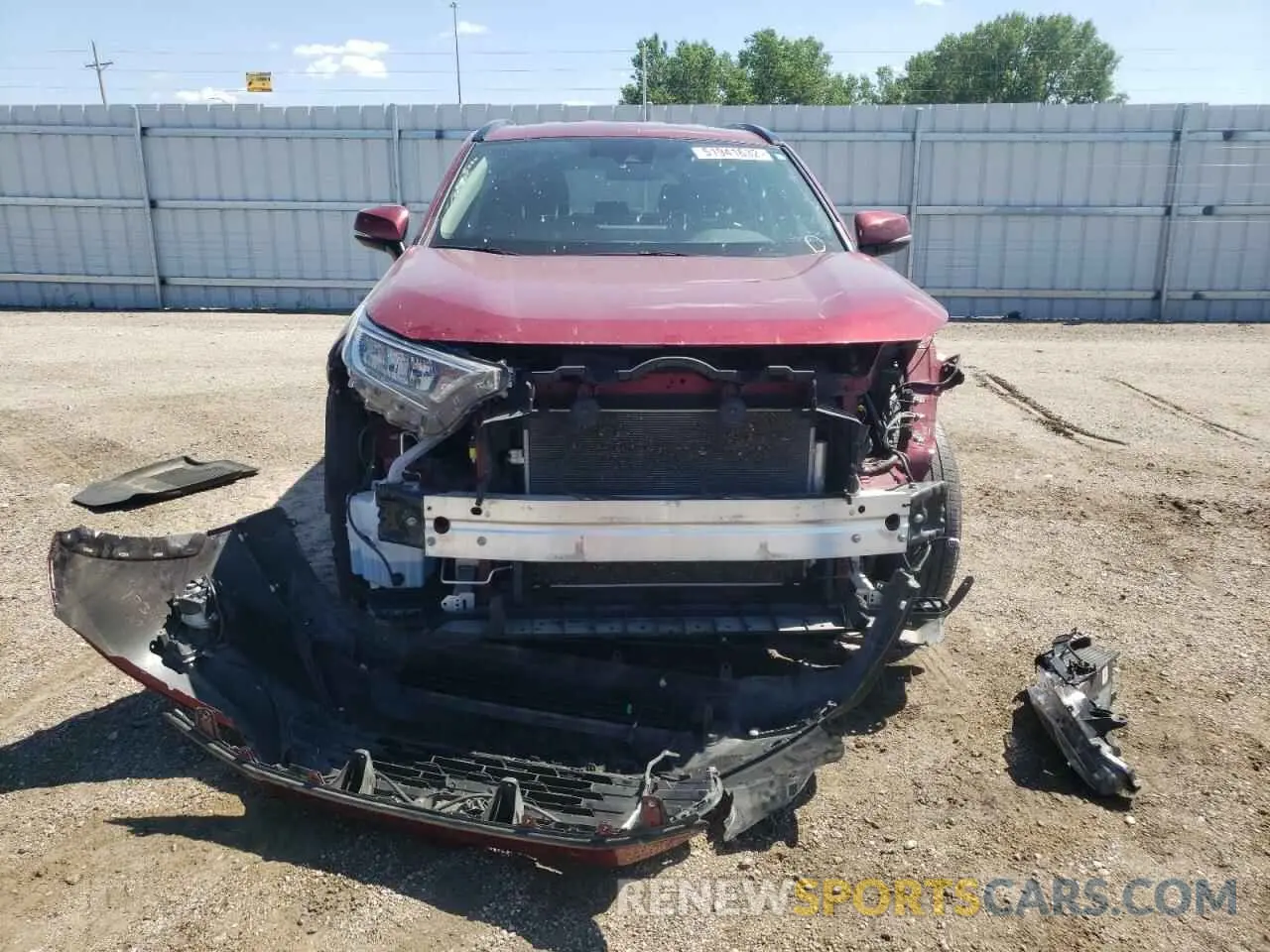 9 Фотография поврежденного автомобиля 2T3P1RFV2MW151457 TOYOTA RAV4 2021