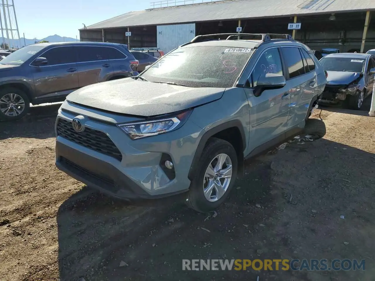 2 Photograph of a damaged car 2T3P1RFV3MC145653 TOYOTA RAV4 2021