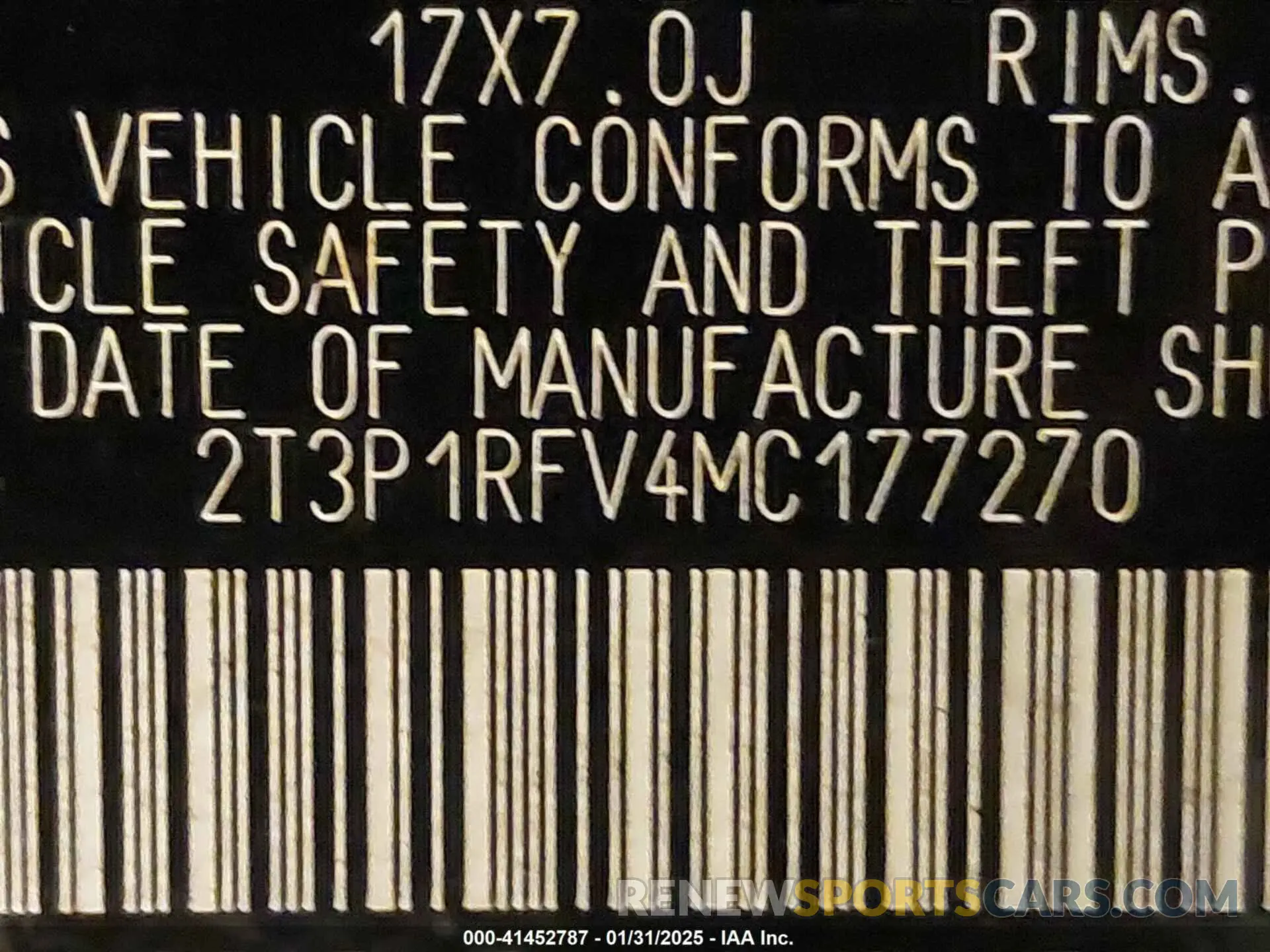 9 Фотография поврежденного автомобиля 2T3P1RFV4MC177270 TOYOTA RAV4 2021
