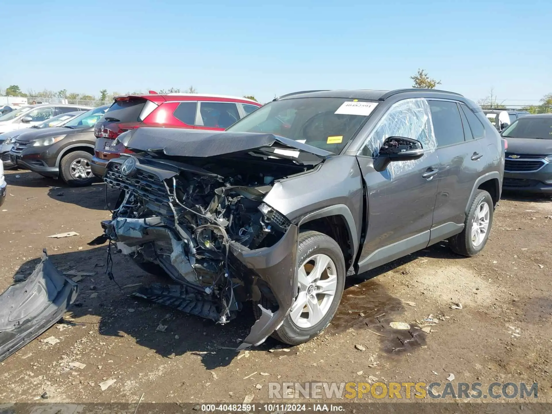 2 Photograph of a damaged car 2T3P1RFV5MW141571 TOYOTA RAV4 2021