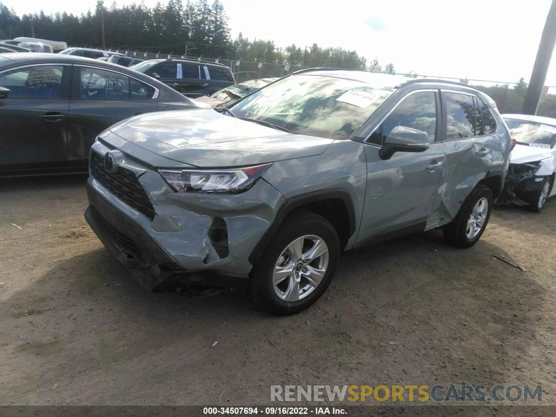 2 Photograph of a damaged car 2T3P1RFV5MW215362 TOYOTA RAV4 2021