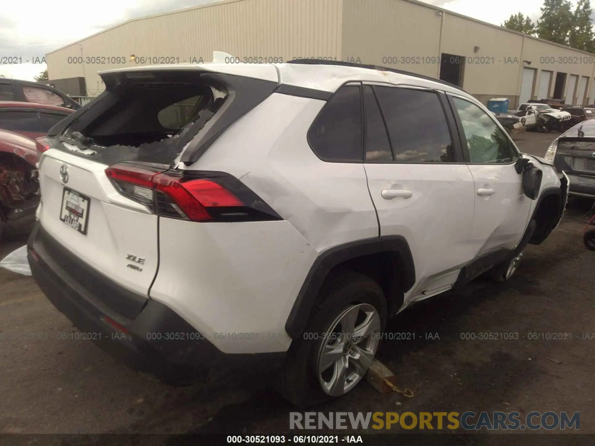 4 Фотография поврежденного автомобиля 2T3P1RFV9MC172629 TOYOTA RAV4 2021