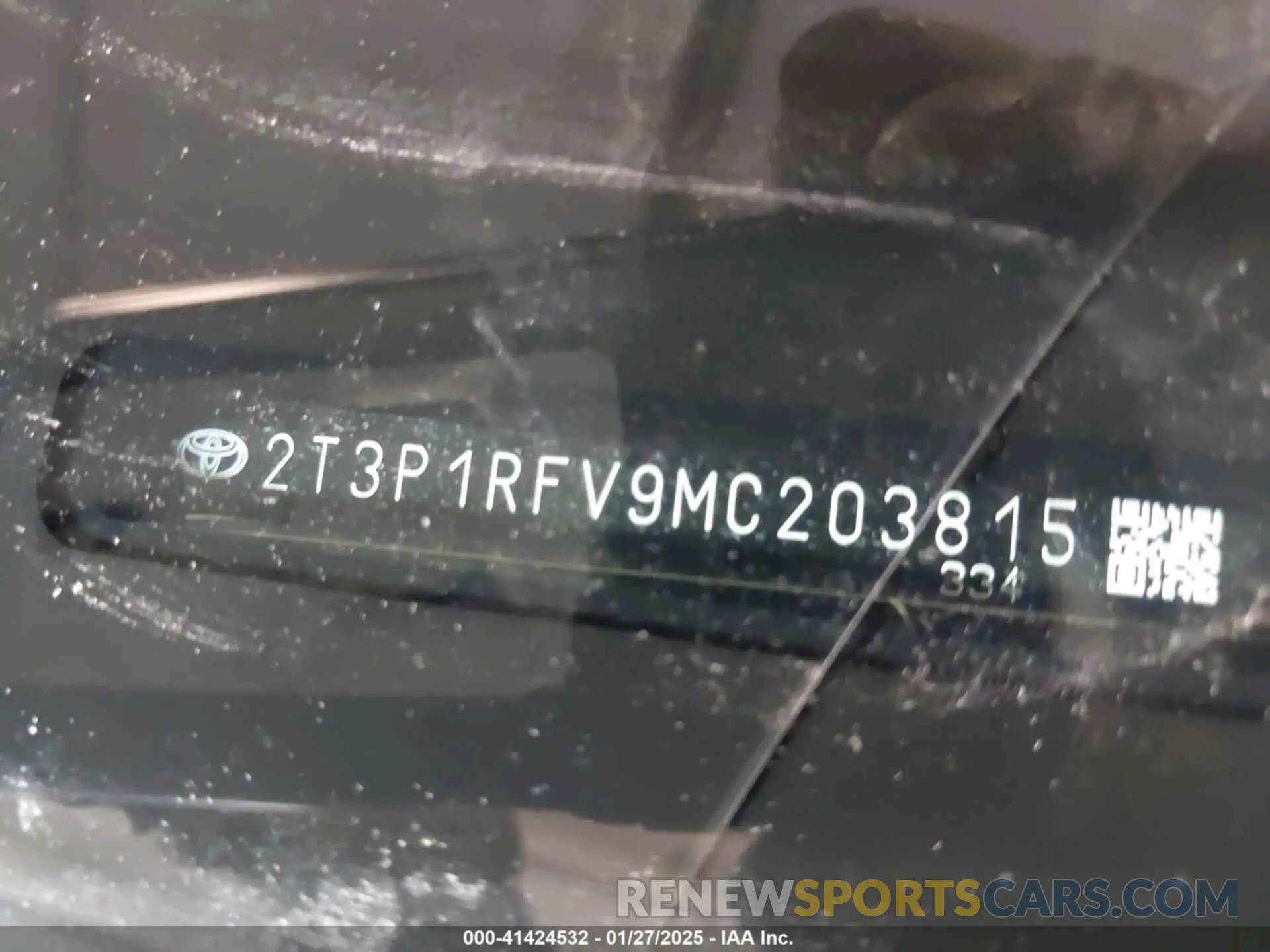 9 Photograph of a damaged car 2T3P1RFV9MC203815 TOYOTA RAV4 2021