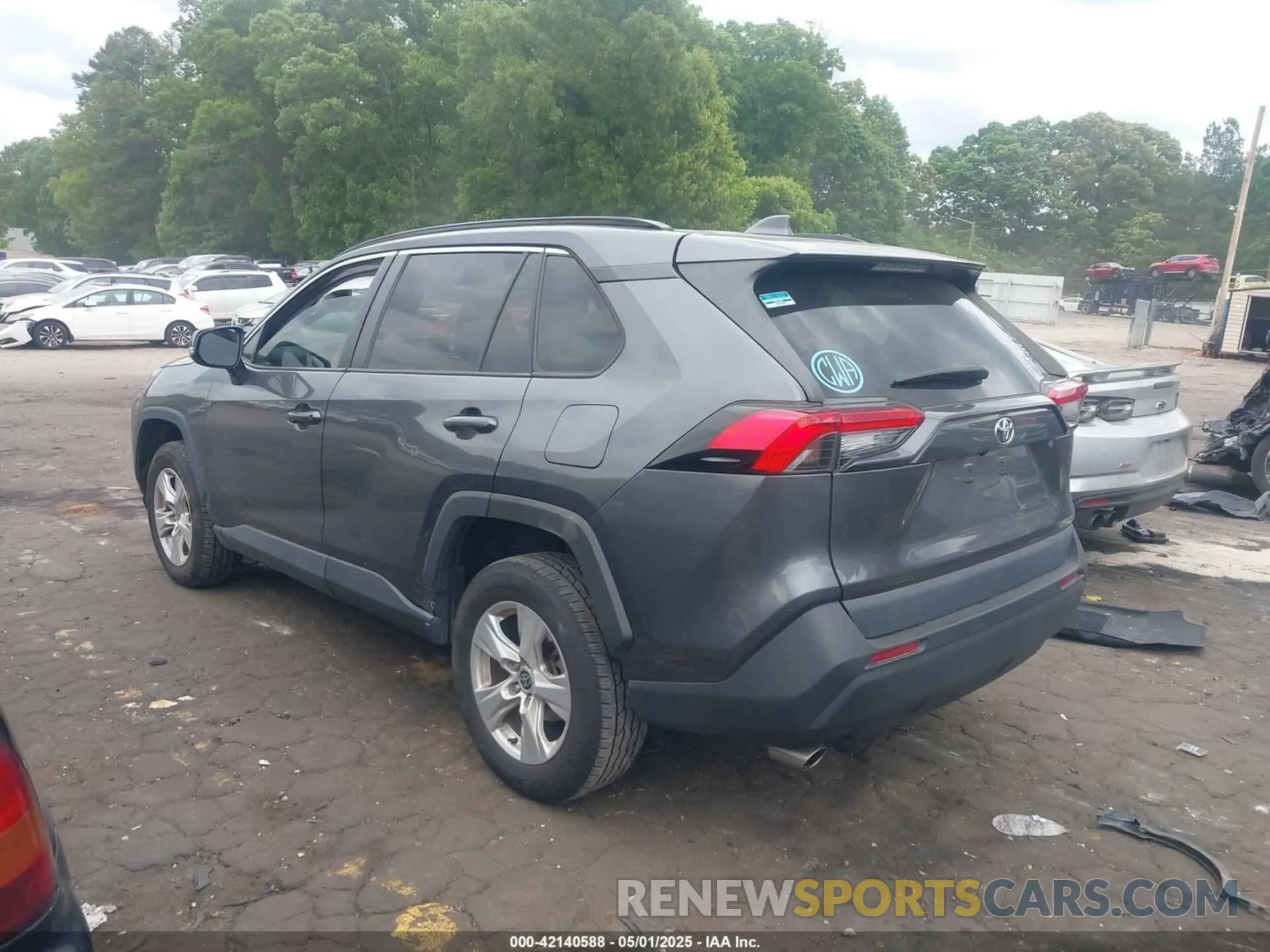 3 Фотография поврежденного автомобиля 2T3W1RFV0MC119068 TOYOTA RAV4 2021