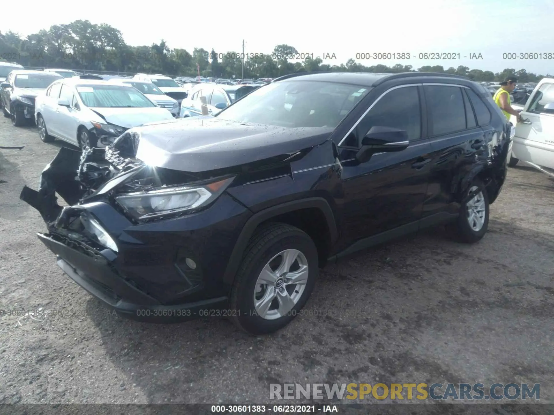 2 Photograph of a damaged car 2T3W1RFV0MW121210 TOYOTA RAV4 2021
