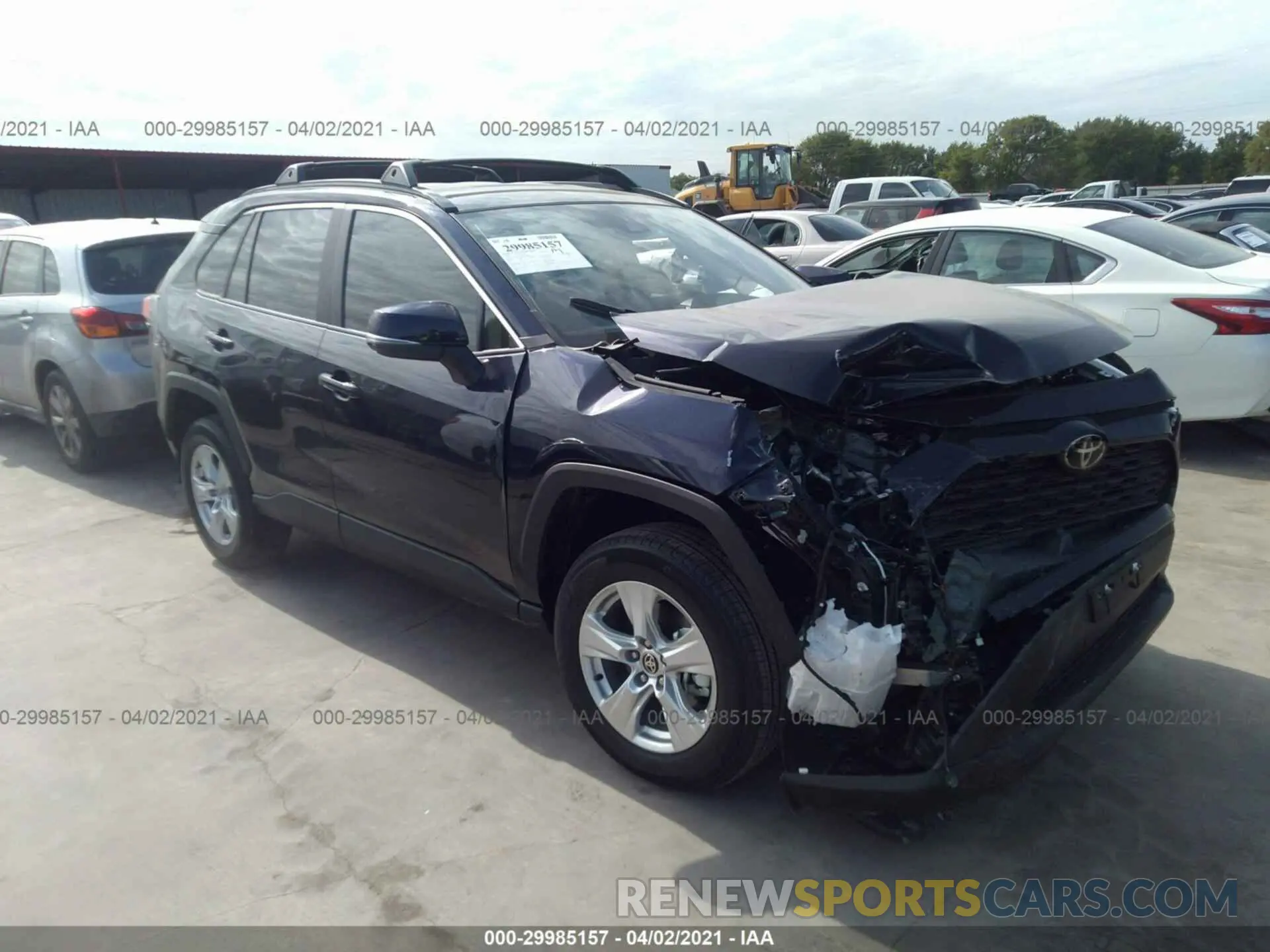 1 Photograph of a damaged car 2T3W1RFV3MW134890 TOYOTA RAV4 2021