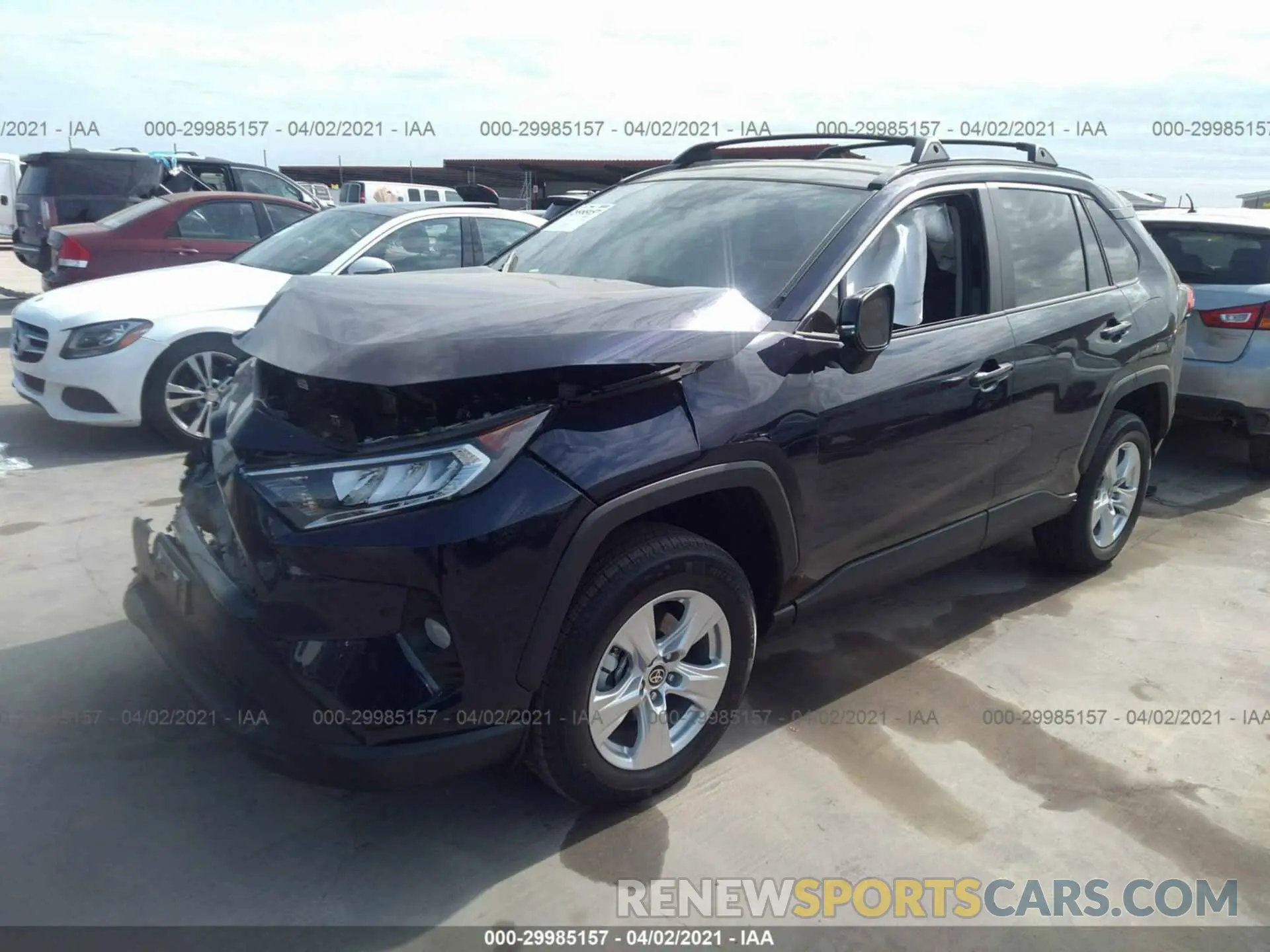 2 Photograph of a damaged car 2T3W1RFV3MW134890 TOYOTA RAV4 2021