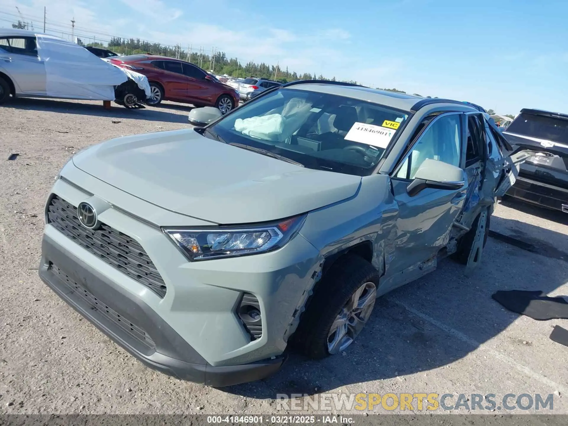 2 Фотография поврежденного автомобиля 2T3W1RFV4MW136969 TOYOTA RAV4 2021