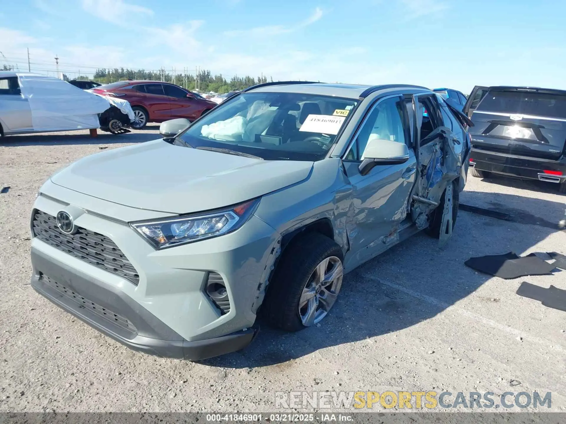 6 Фотография поврежденного автомобиля 2T3W1RFV4MW136969 TOYOTA RAV4 2021