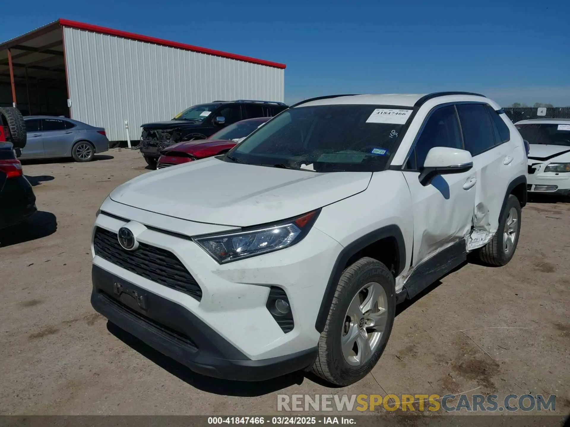 2 Photograph of a damaged car 2T3W1RFV5MW134986 TOYOTA RAV4 2021