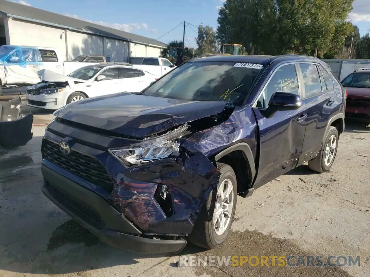2 Photograph of a damaged car 2T3W1RFV7MC088353 TOYOTA RAV4 2021