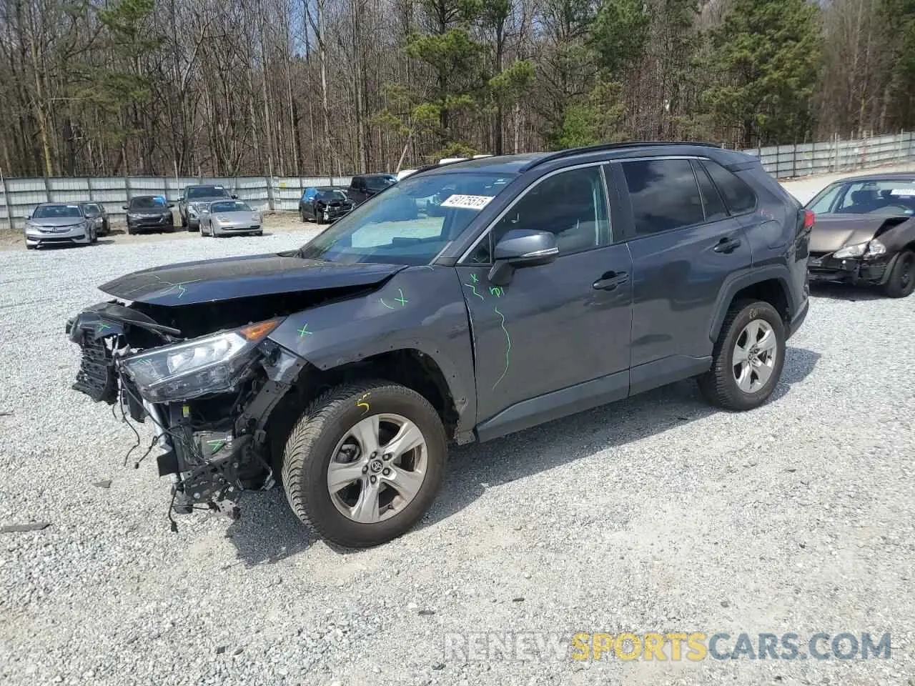 1 Photograph of a damaged car 2T3W1RFV7MC129774 TOYOTA RAV4 2021