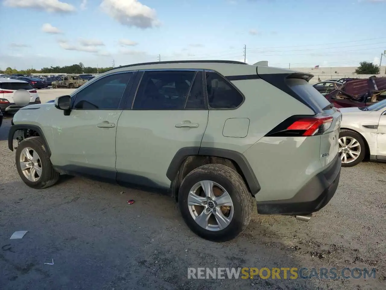 2 Photograph of a damaged car 2T3W1RFV7MW135461 TOYOTA RAV4 2021
