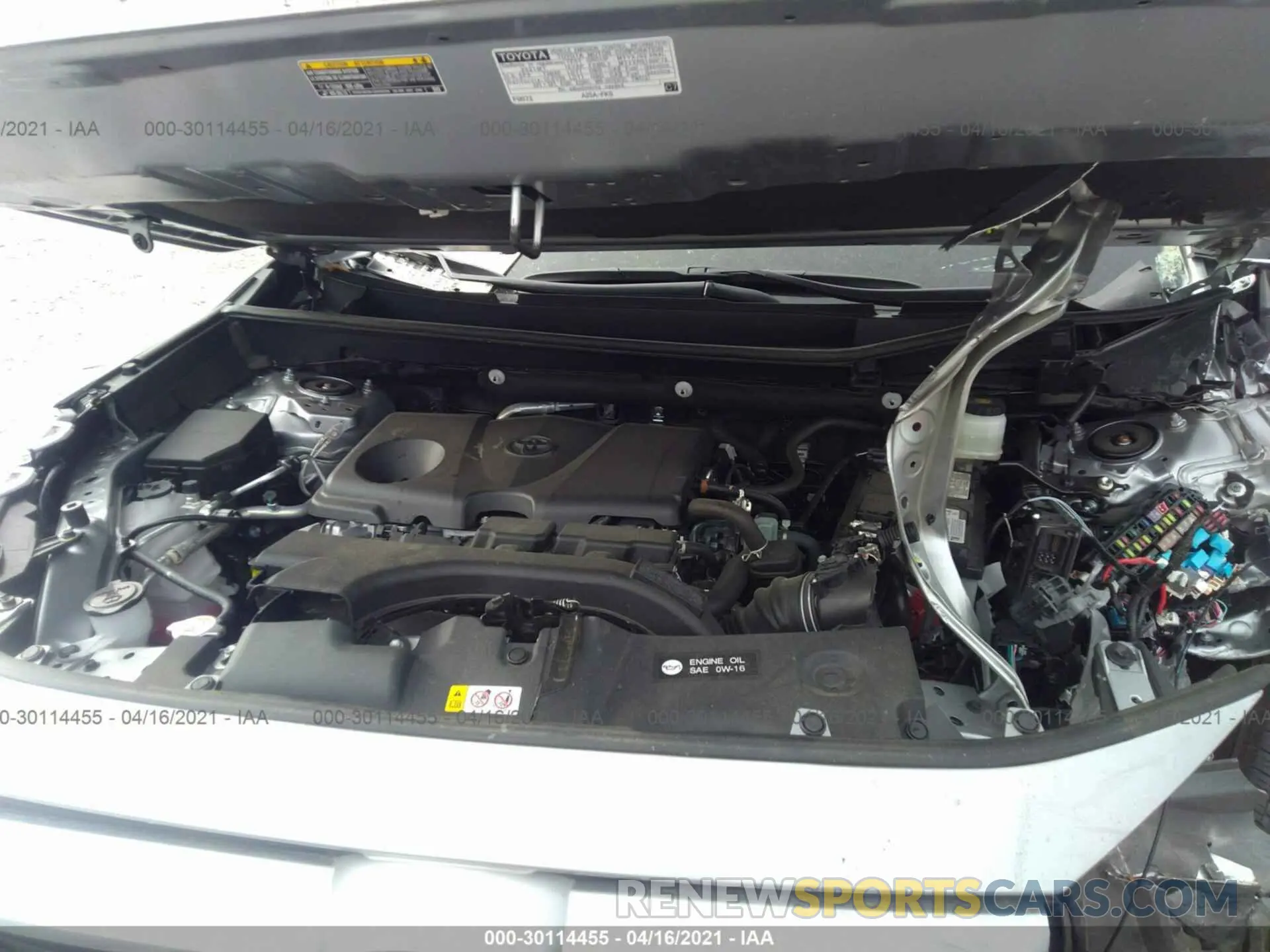 10 Photograph of a damaged car 2T3W1RFV8MC095618 TOYOTA RAV4 2021