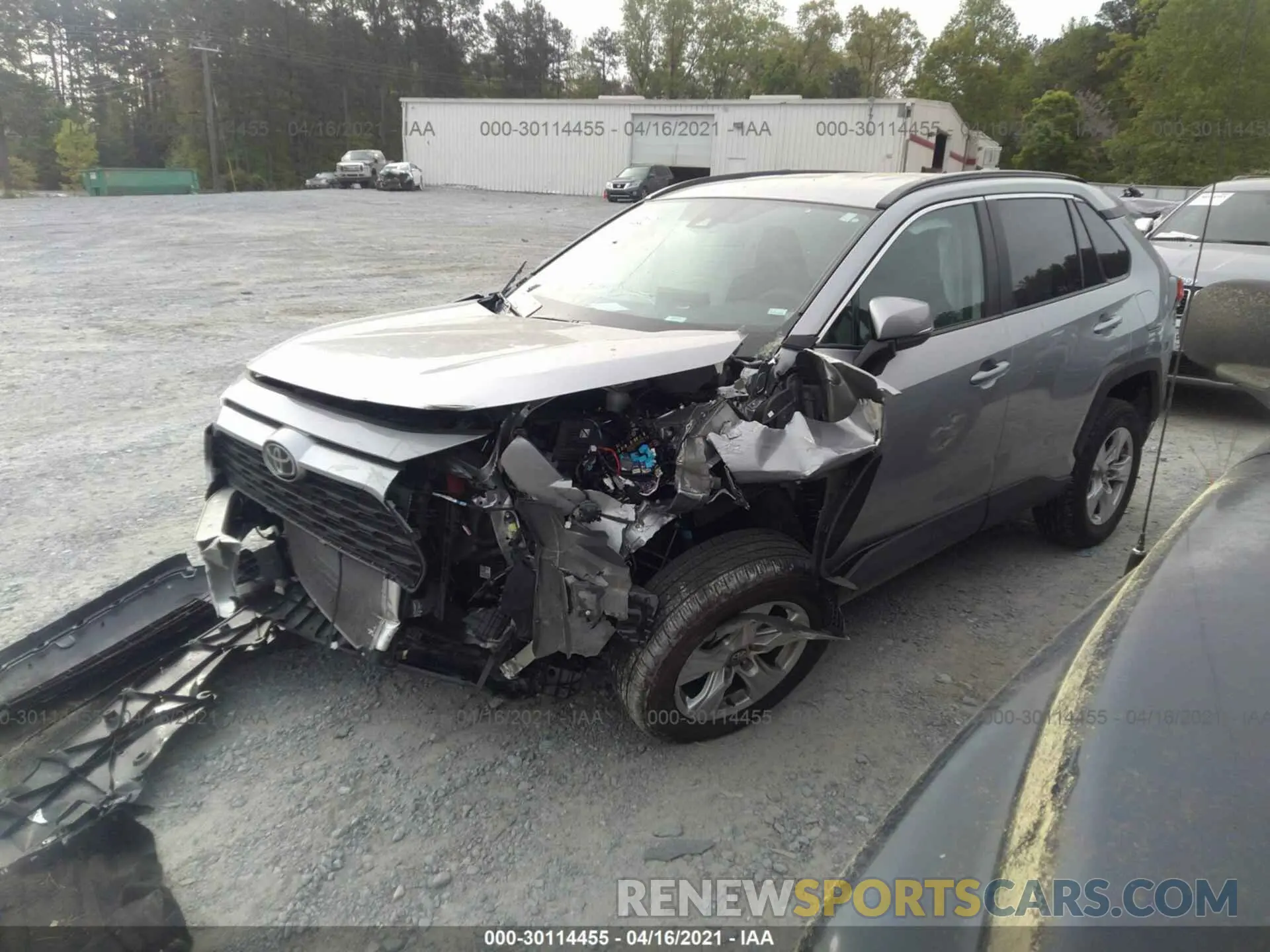 2 Photograph of a damaged car 2T3W1RFV8MC095618 TOYOTA RAV4 2021