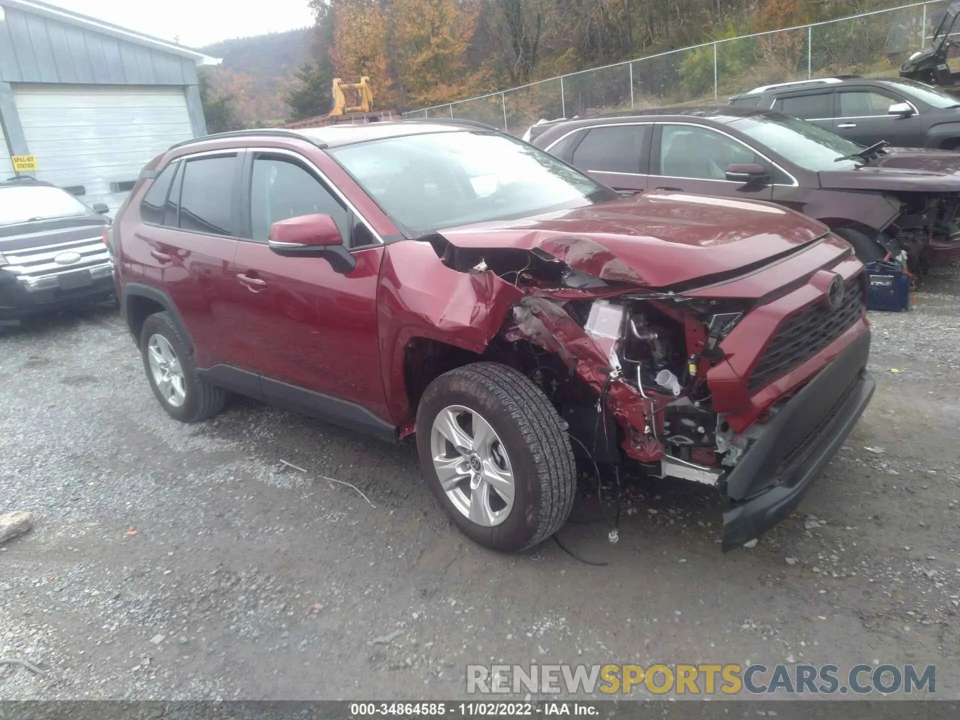 1 Photograph of a damaged car 2T3W1RFVXMW142954 TOYOTA RAV4 2021