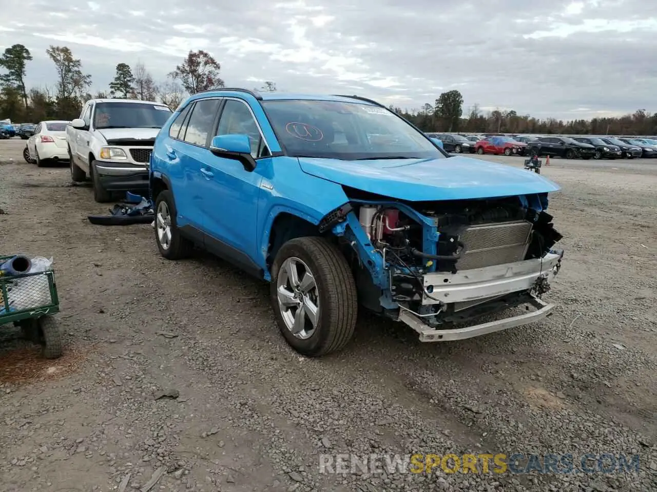 4 Фотография поврежденного автомобиля 4T3B6RFV8MU040942 TOYOTA RAV4 2021