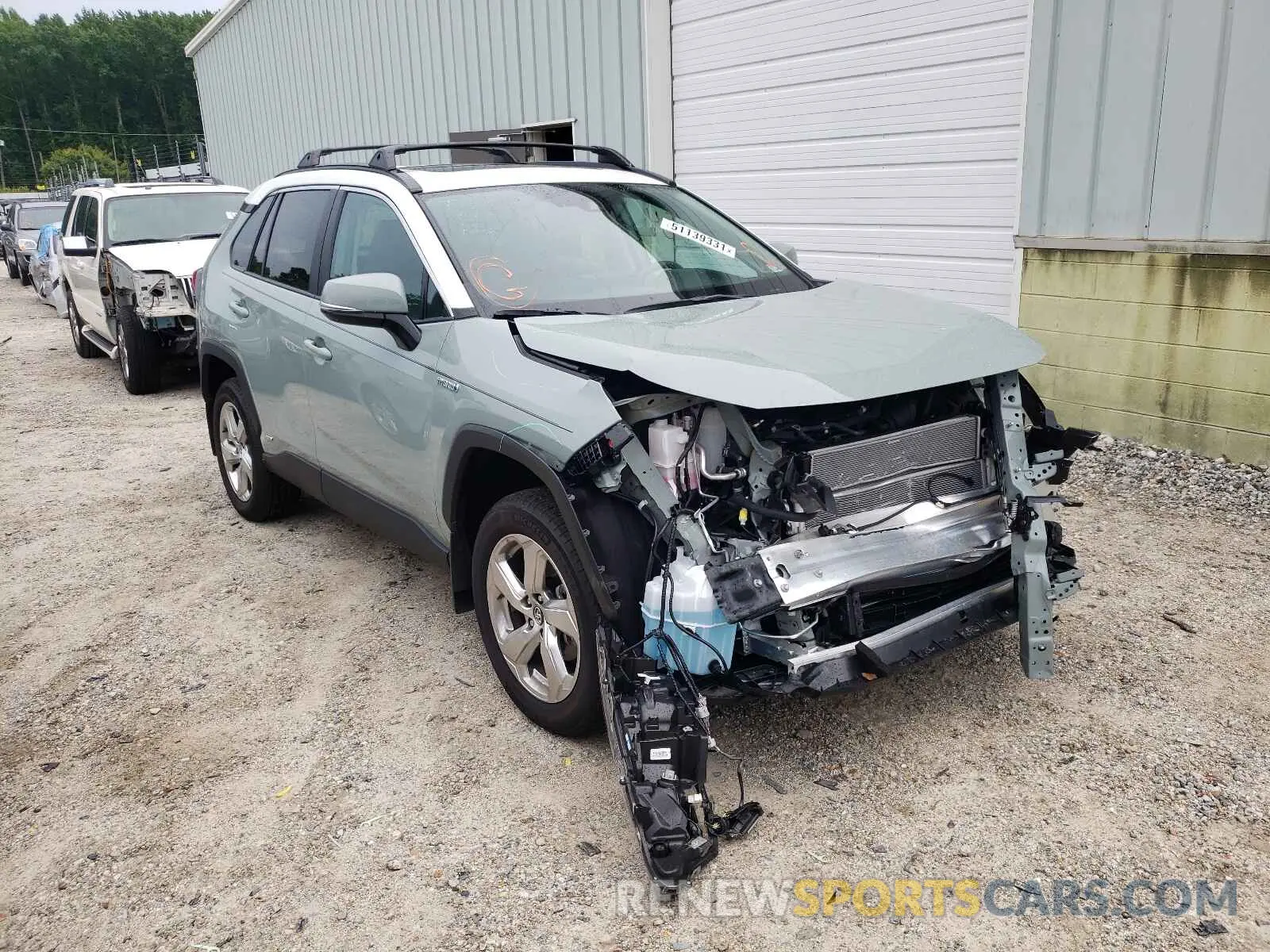 1 Photograph of a damaged car 4T3B6RFVXMU018179 TOYOTA RAV4 2021