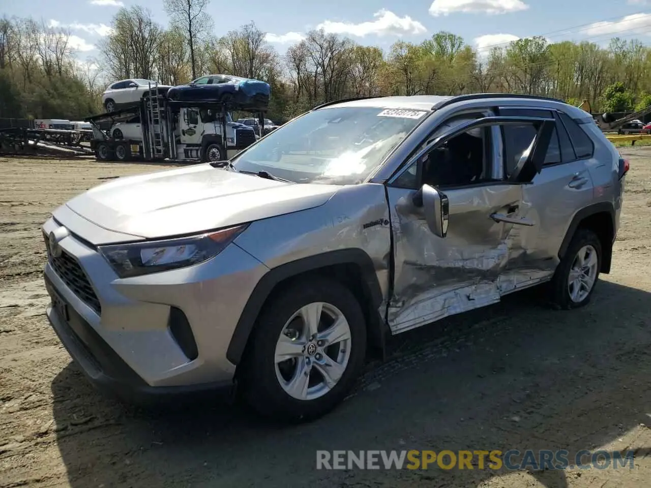 1 Photograph of a damaged car 4T3MWRFV6MU017183 TOYOTA RAV4 2021