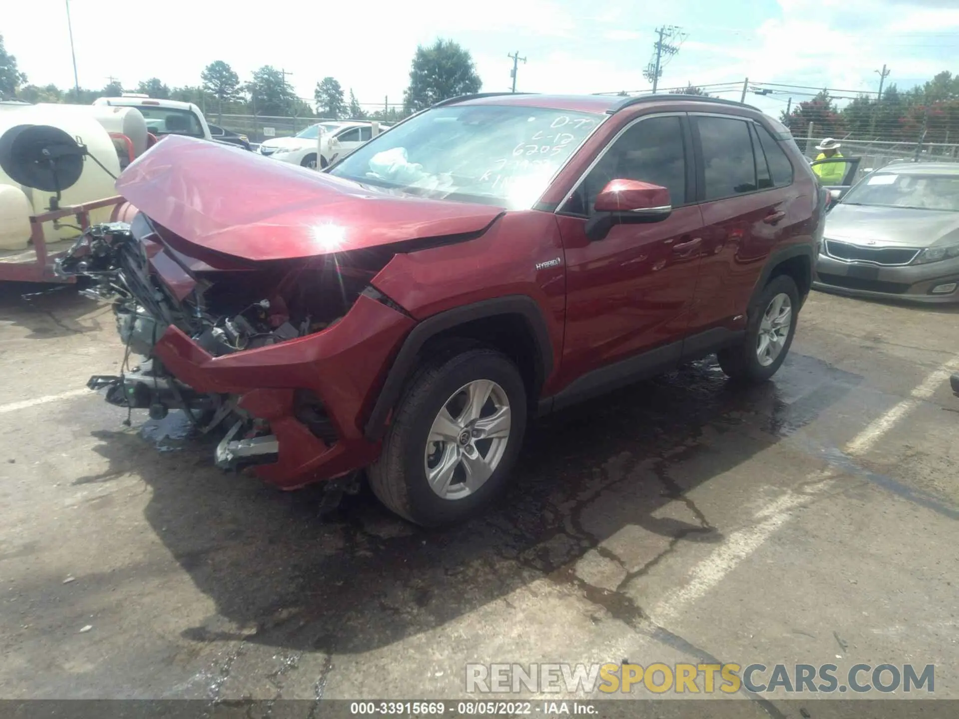 2 Photograph of a damaged car 4T3RWRFV0MU036205 TOYOTA RAV4 2021