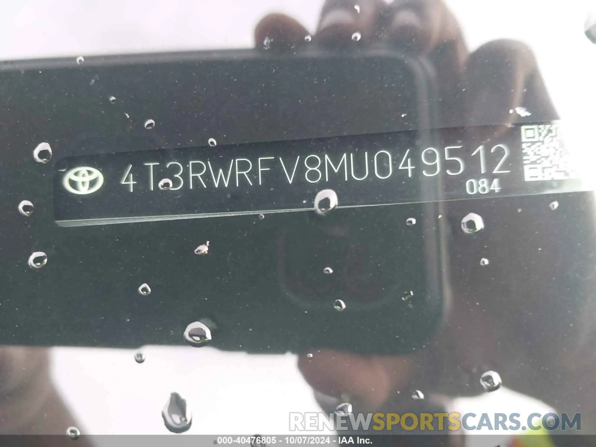 9 Фотография поврежденного автомобиля 4T3RWRFV8MU049512 TOYOTA RAV4 2021