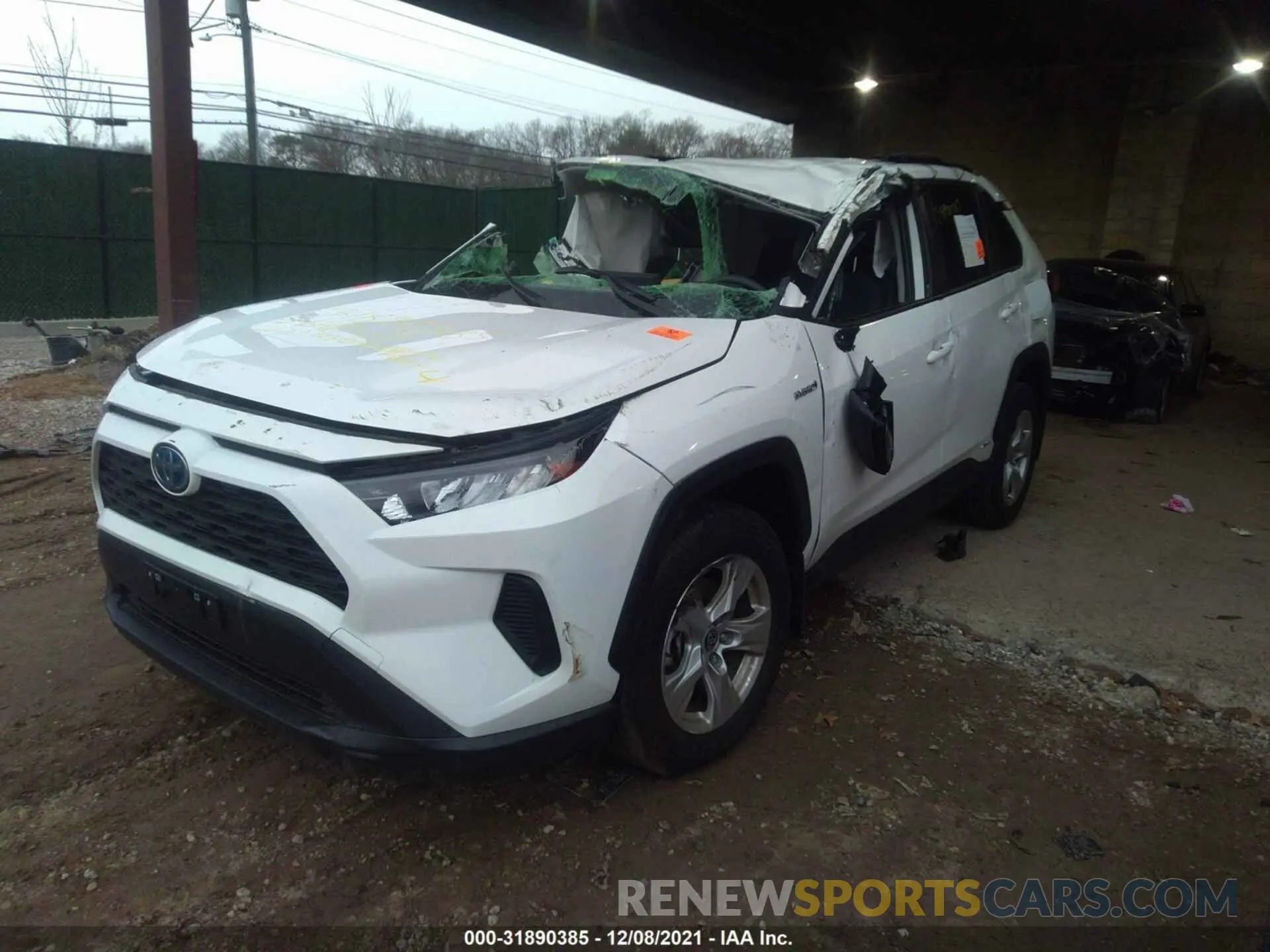 2 Photograph of a damaged car JTMLWRFV7MD113185 TOYOTA RAV4 2021