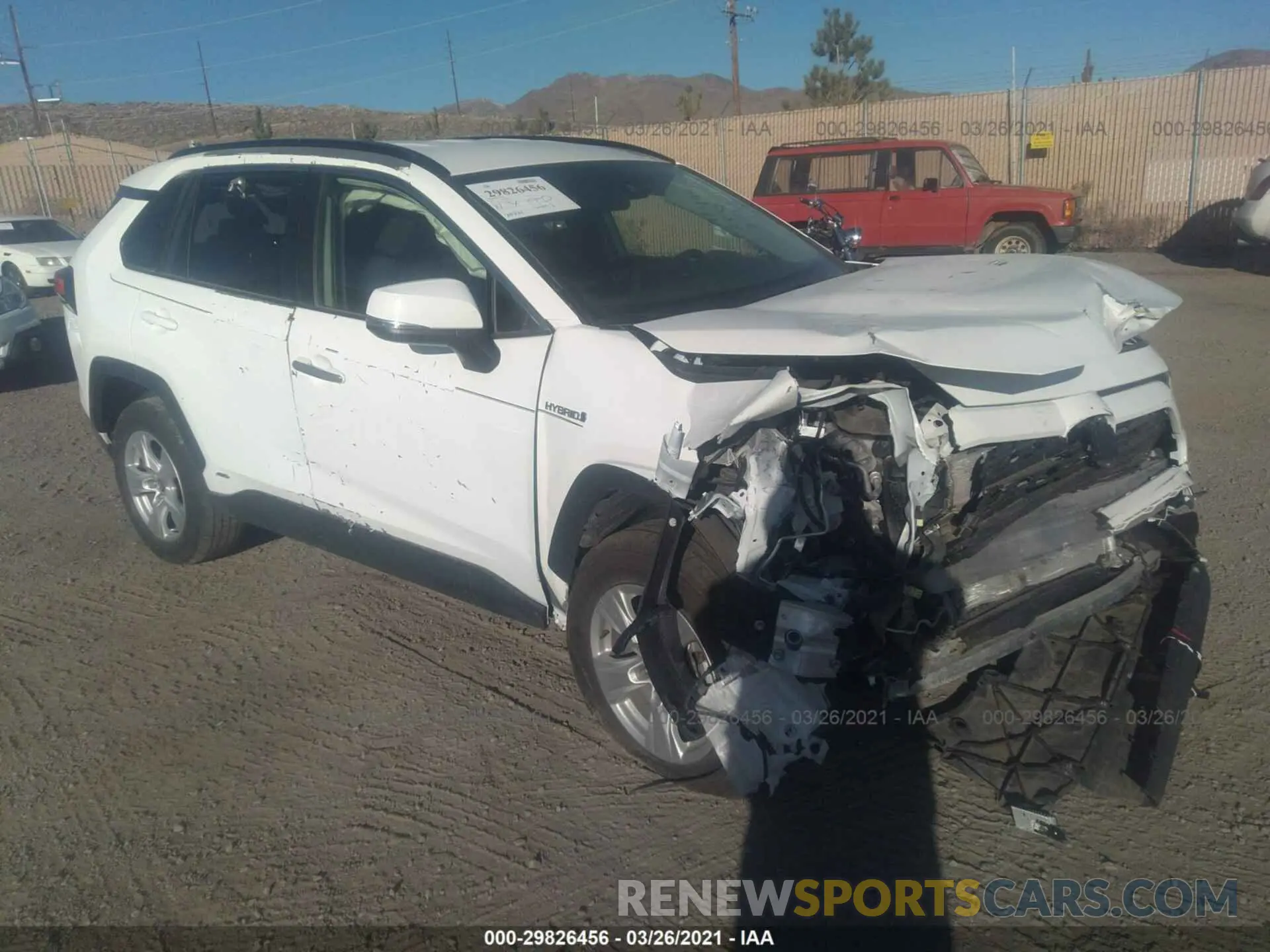 1 Photograph of a damaged car JTMM6RFV0MD012493 TOYOTA RAV4 2021