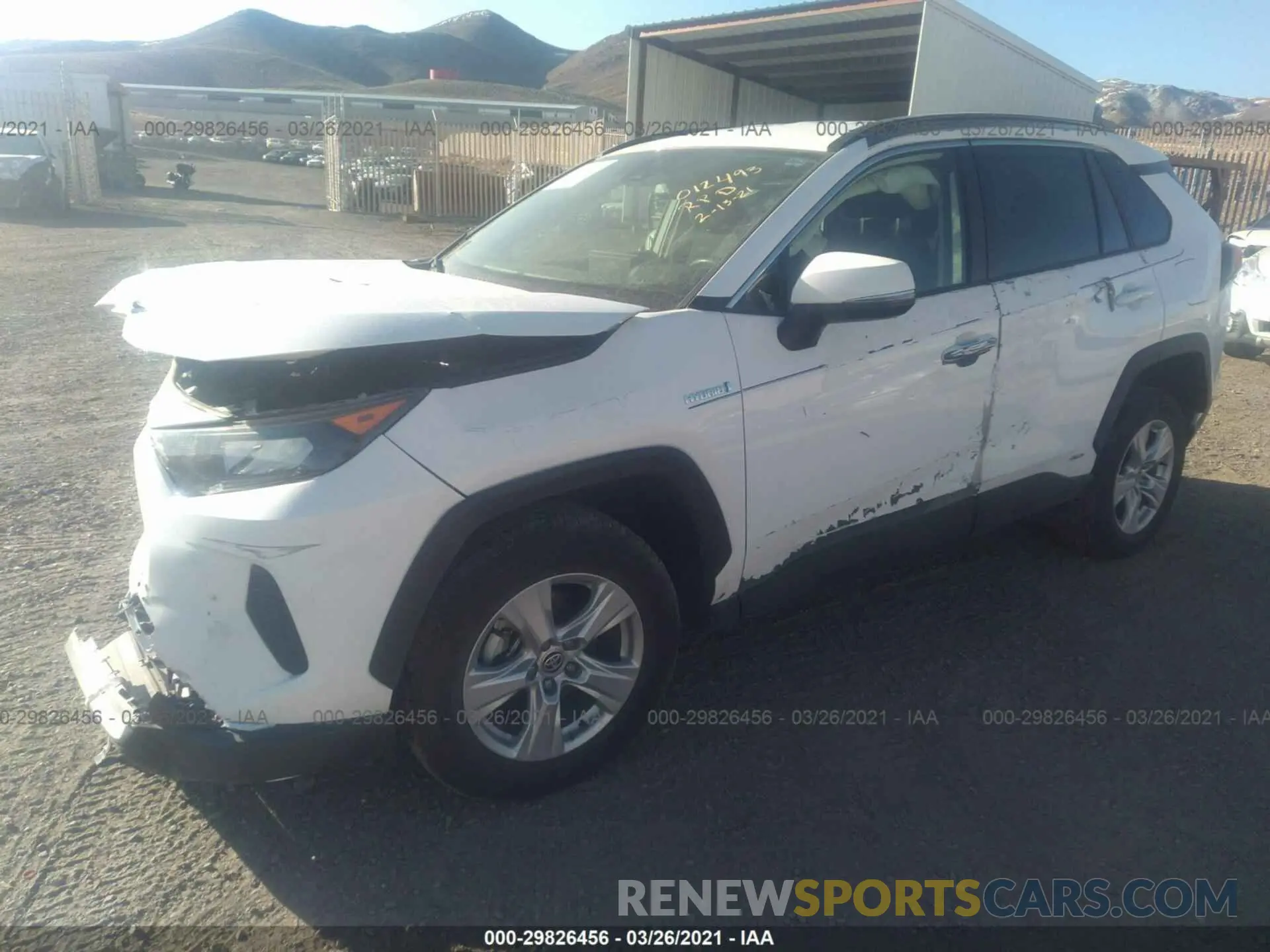 2 Photograph of a damaged car JTMM6RFV0MD012493 TOYOTA RAV4 2021