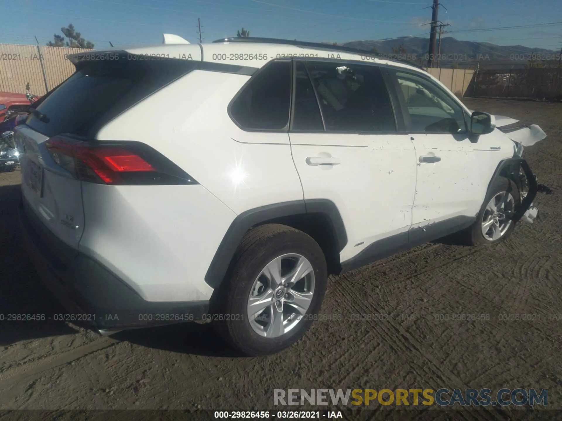 4 Photograph of a damaged car JTMM6RFV0MD012493 TOYOTA RAV4 2021