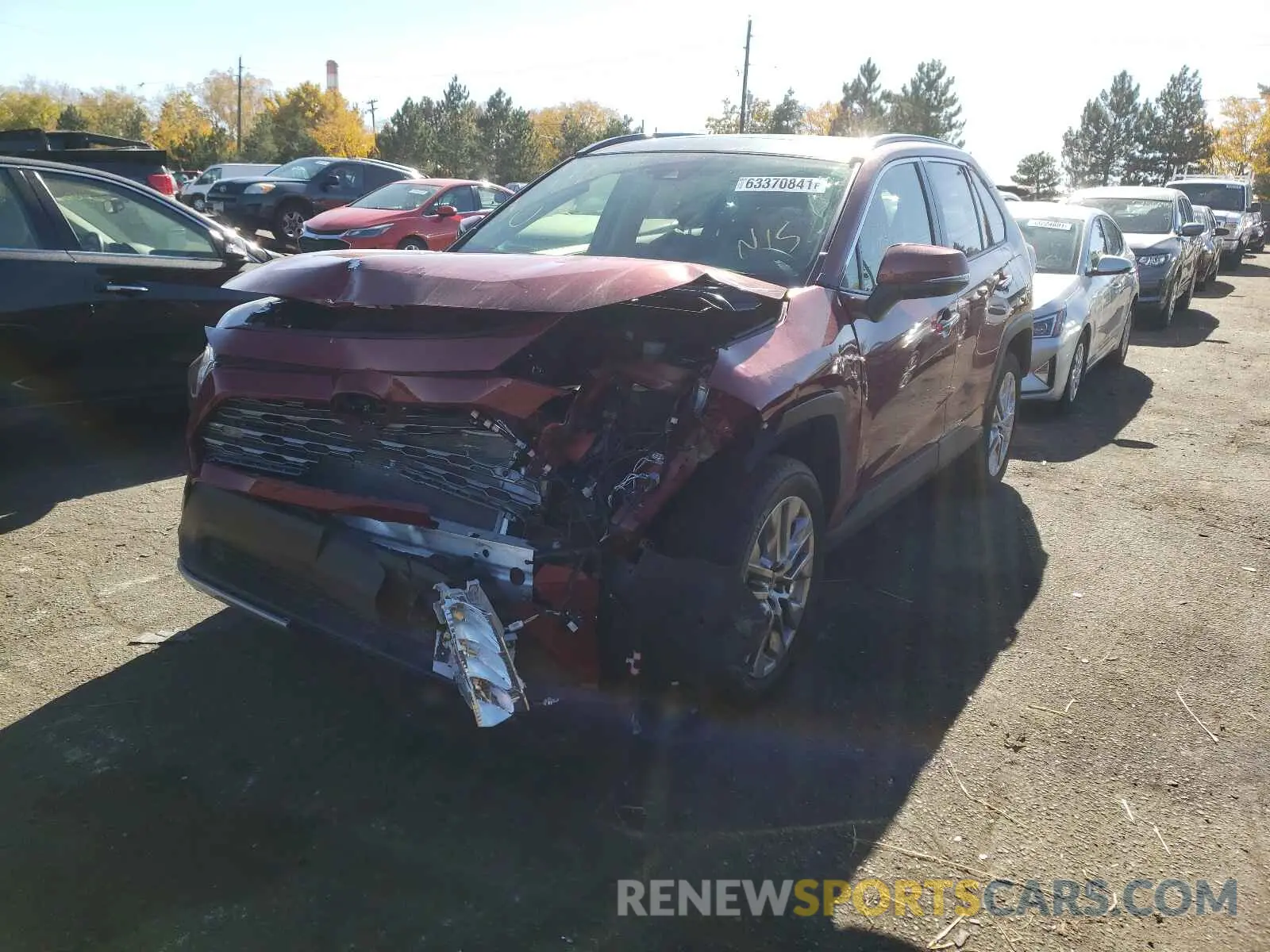 2 Photograph of a damaged car JTMN1RFV6MD073608 TOYOTA RAV4 2021