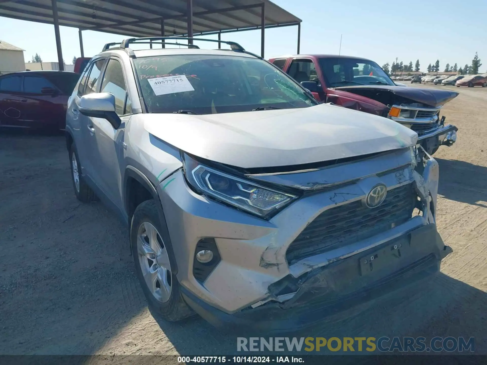 1 Фотография поврежденного автомобиля JTMR6RFV2MD009696 TOYOTA RAV4 2021
