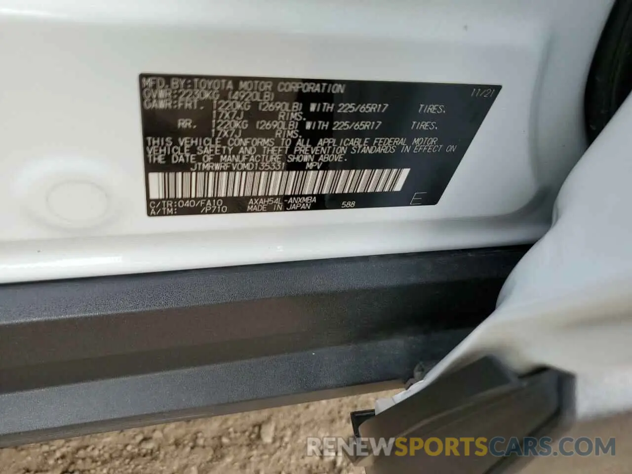 15 Фотография поврежденного автомобиля JTMRWRFV0MD135331 TOYOTA RAV4 2021