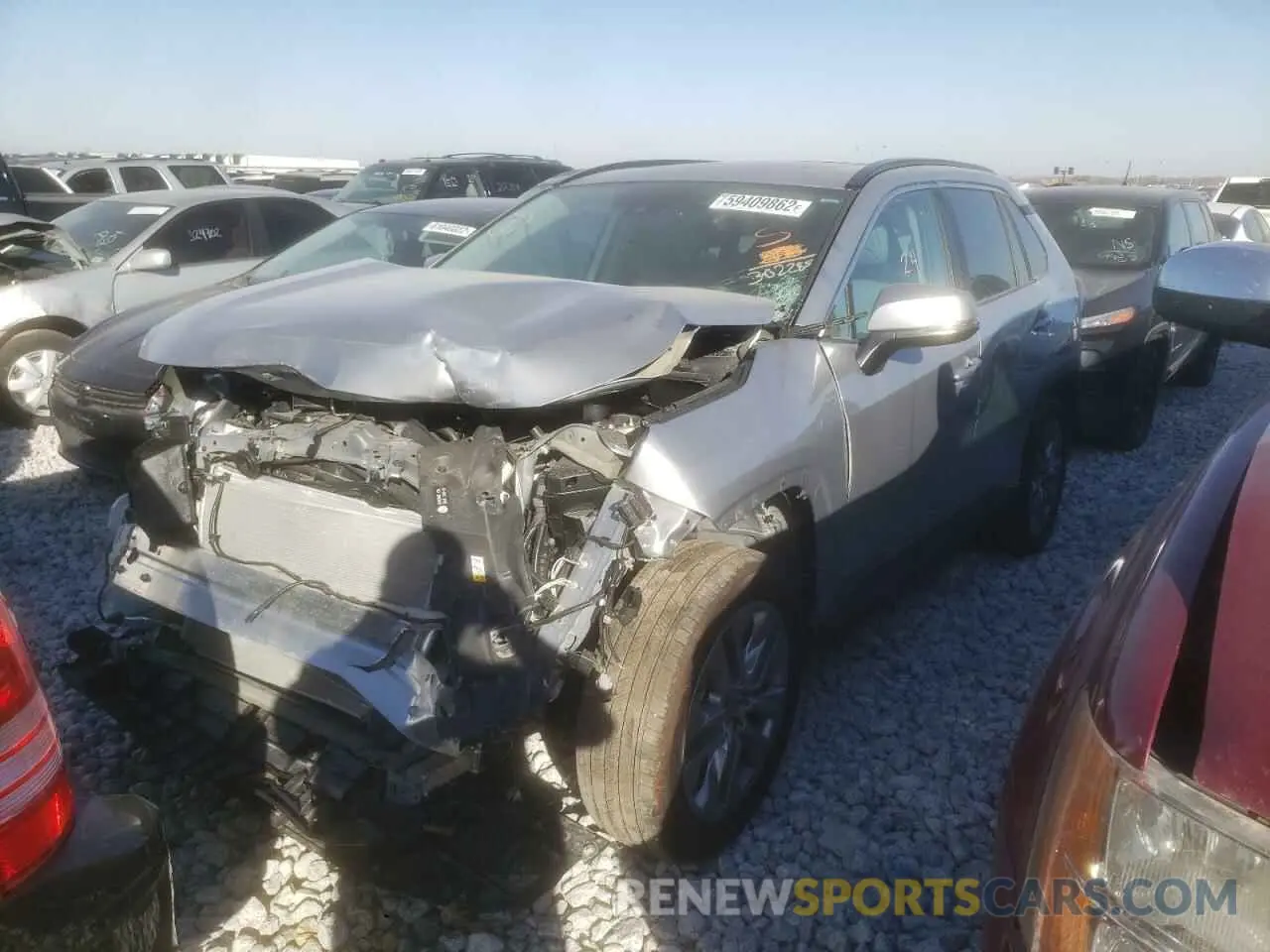 2 Фотография поврежденного автомобиля 2T3A1RFV9NC302285 TOYOTA RAV4 2022