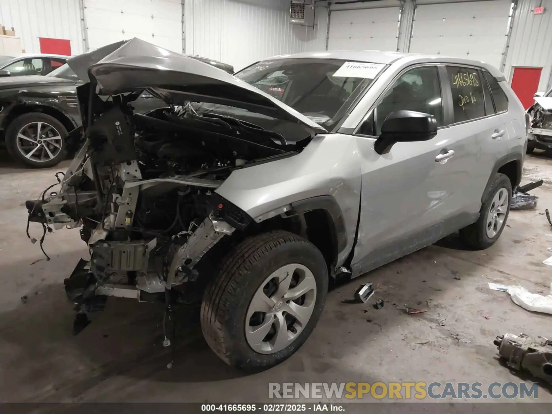 2 Фотография поврежденного автомобиля 2T3F1RFV2NW296768 TOYOTA RAV4 2022