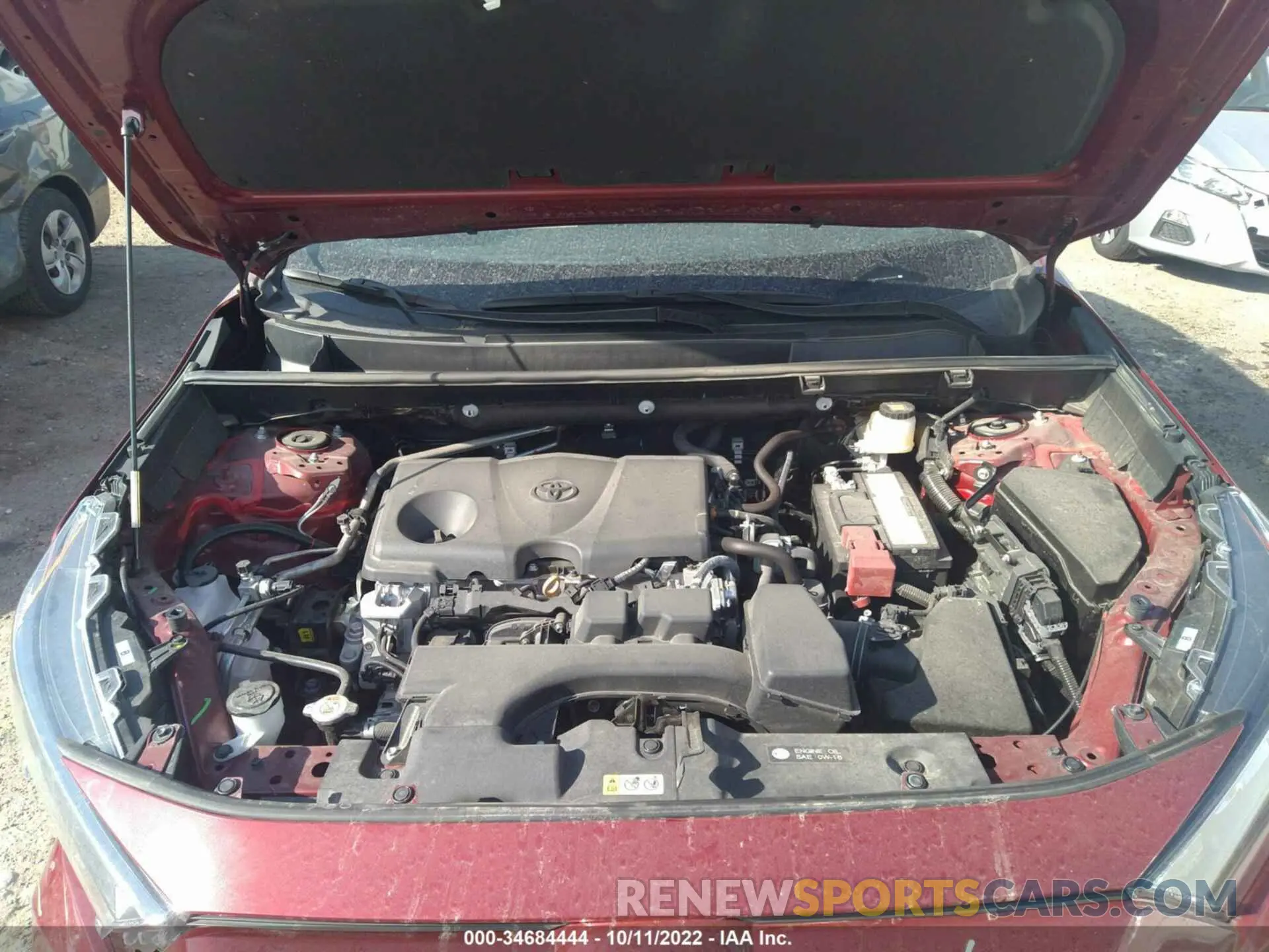 10 Фотография поврежденного автомобиля 2T3H1RFV3NW192847 TOYOTA RAV4 2022