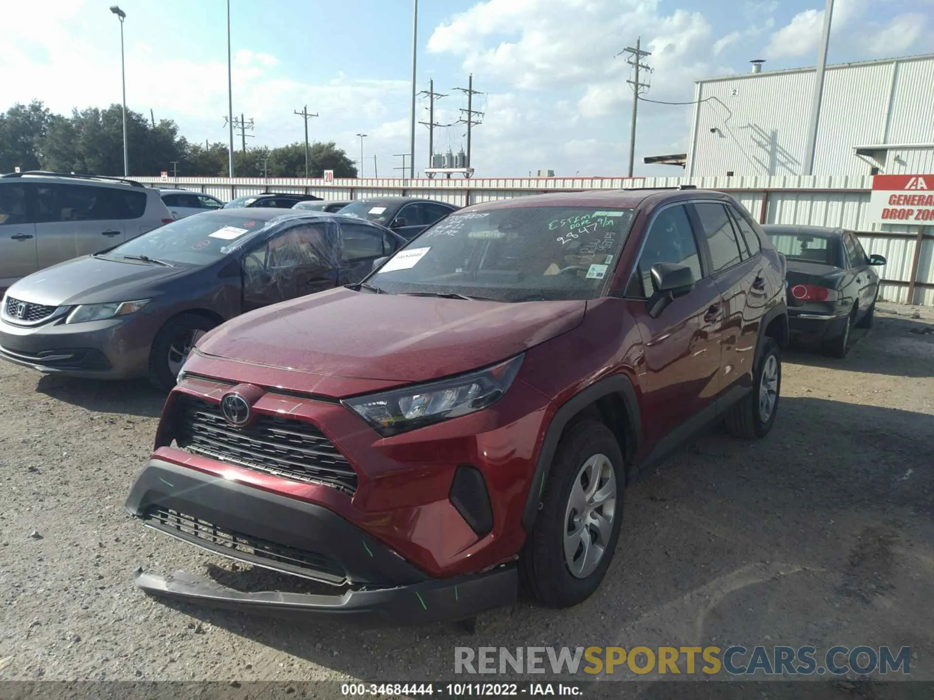 2 Фотография поврежденного автомобиля 2T3H1RFV3NW192847 TOYOTA RAV4 2022