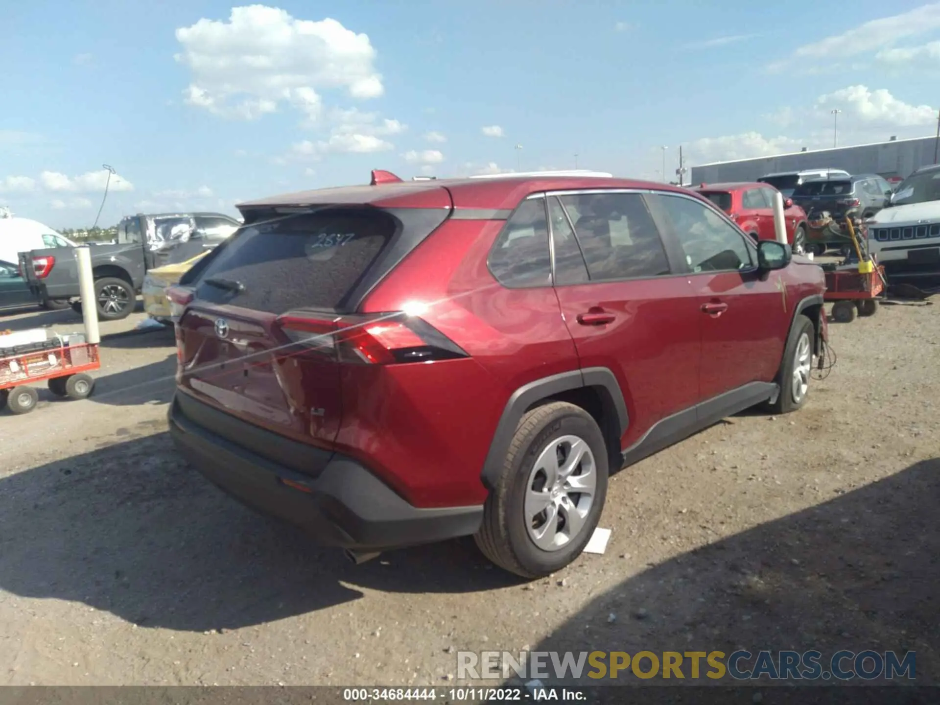 4 Фотография поврежденного автомобиля 2T3H1RFV3NW192847 TOYOTA RAV4 2022