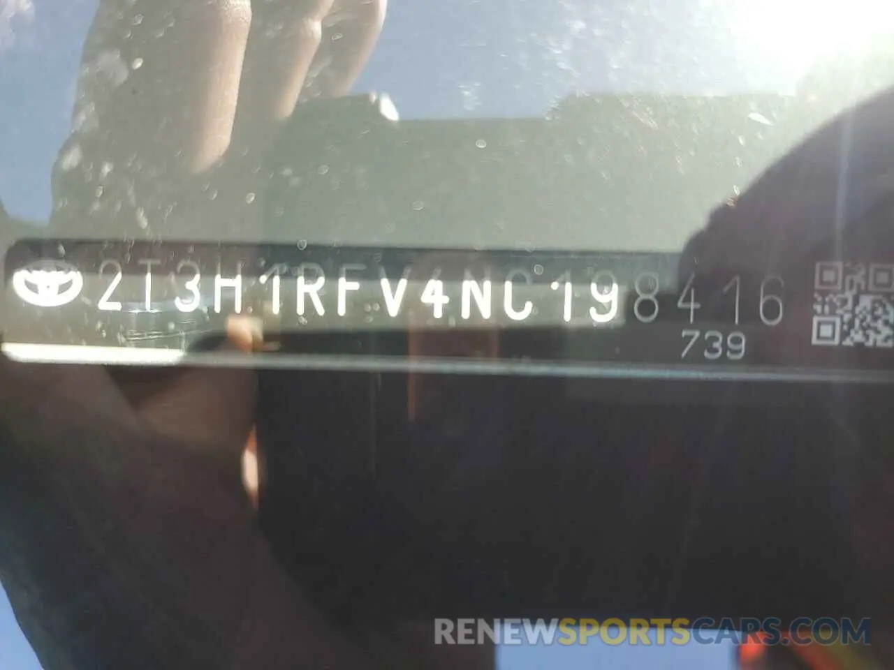 14 Фотография поврежденного автомобиля 2T3H1RFV4NC198416 TOYOTA RAV4 2022